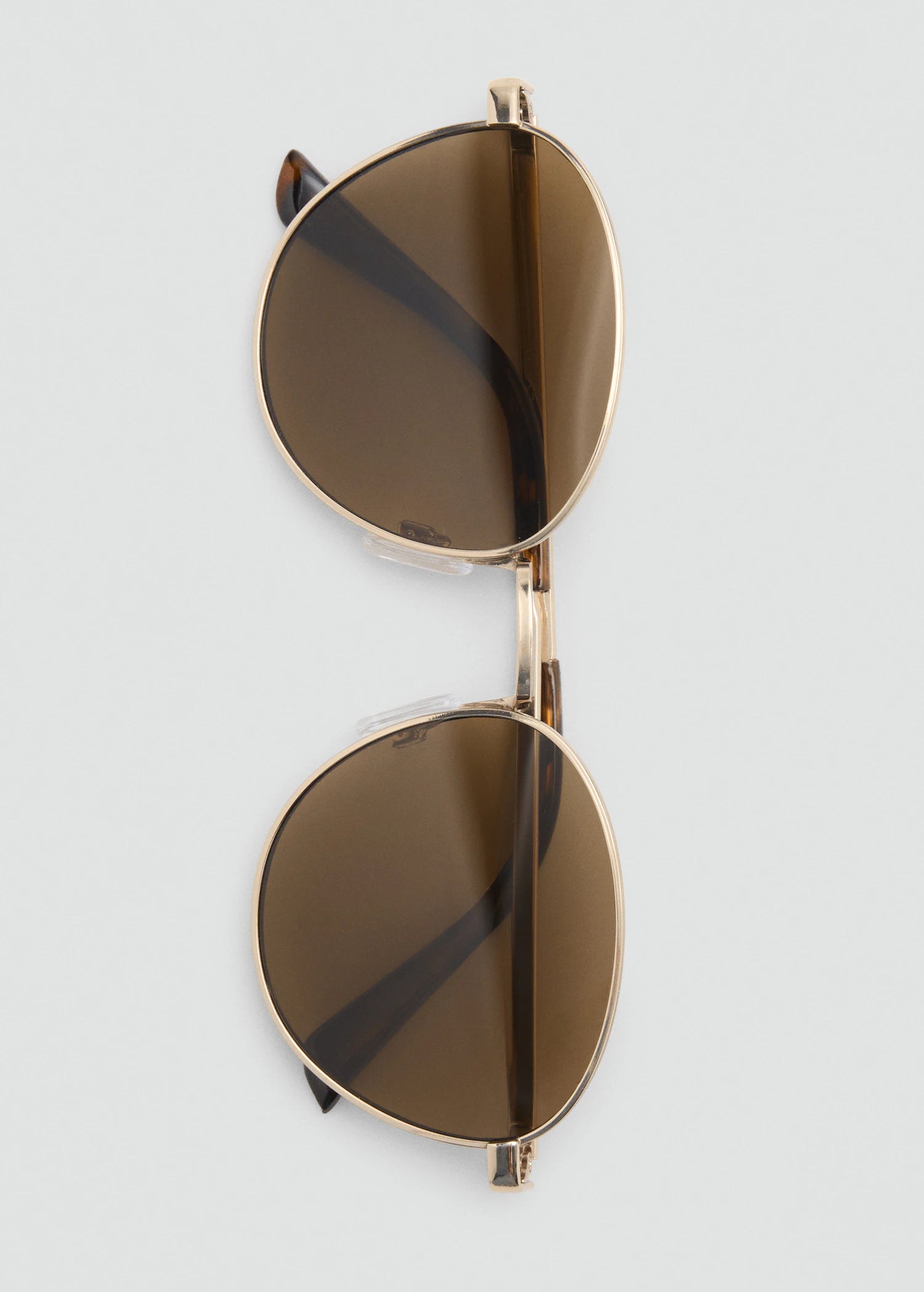Round Metal Frame Sunglasses Gold