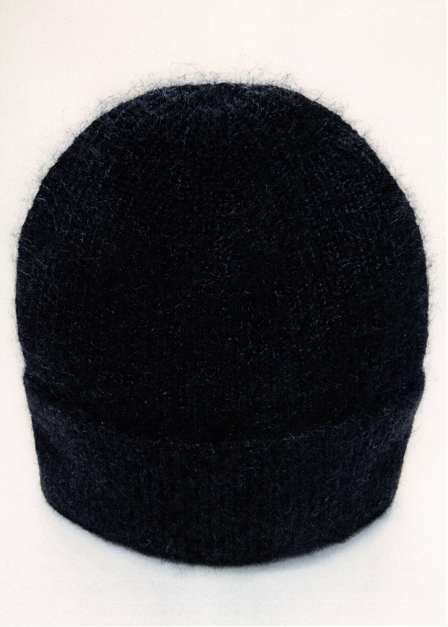 Rib Knit Cap Black