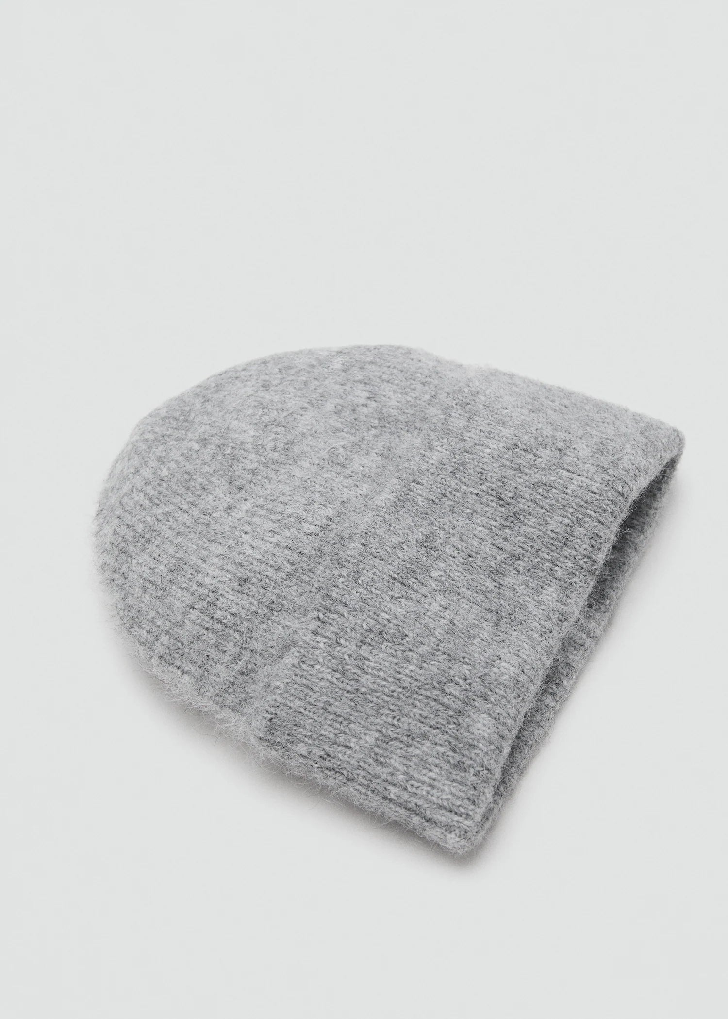 Rib Knit Cap Medium Heather Grey