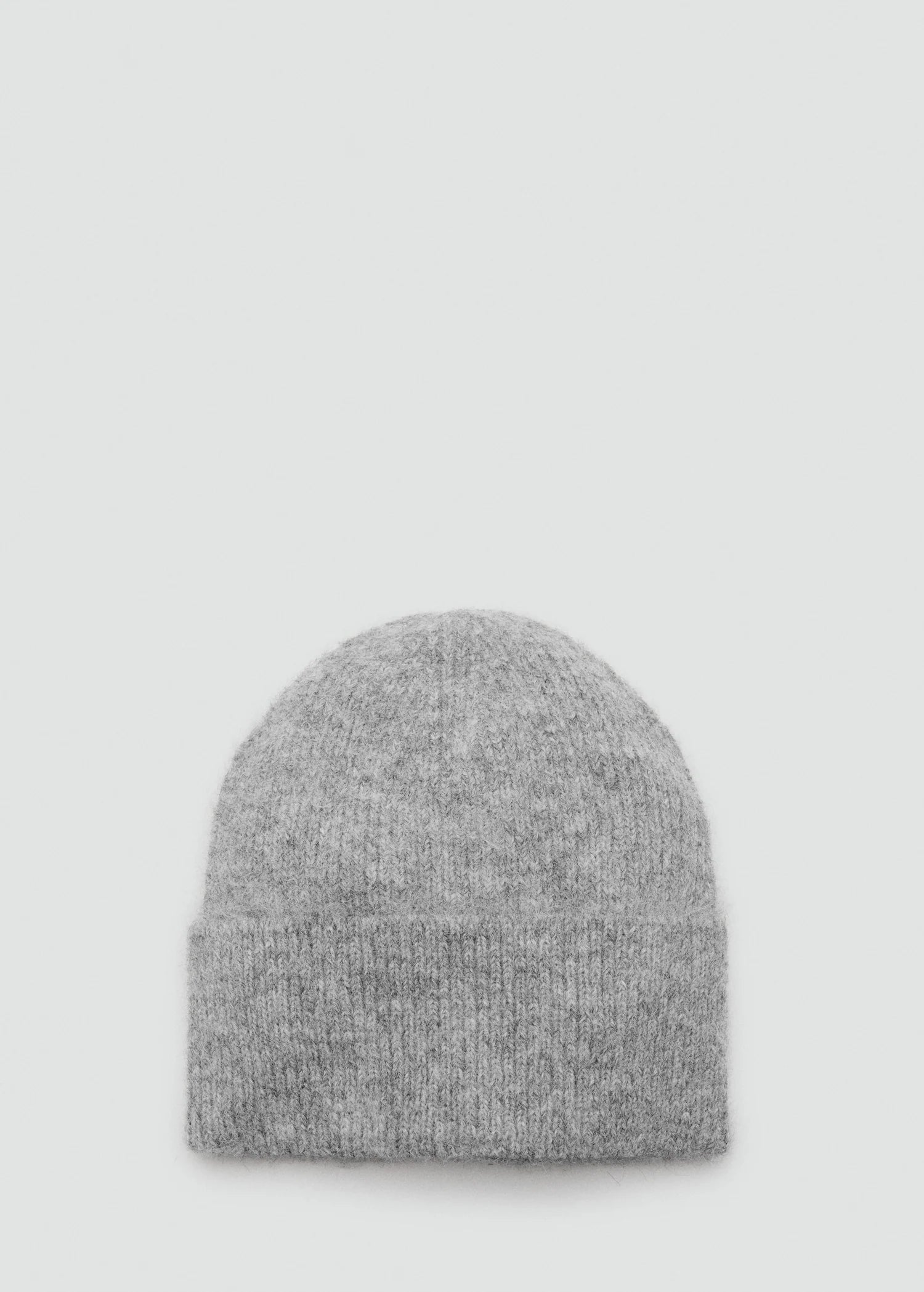 Rib Knit Cap Medium Heather Grey
