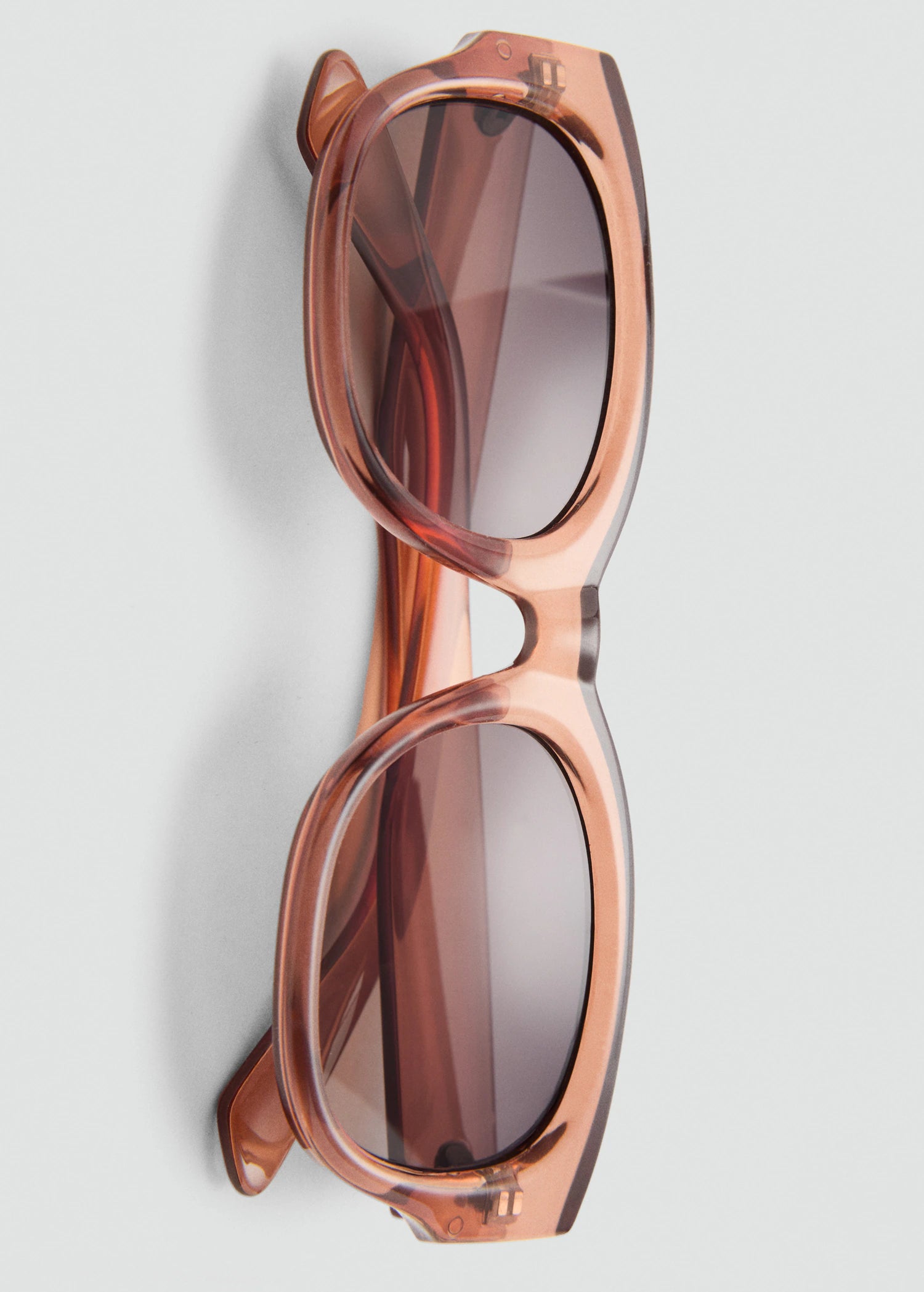 Resin Frame Sunglasses Peach