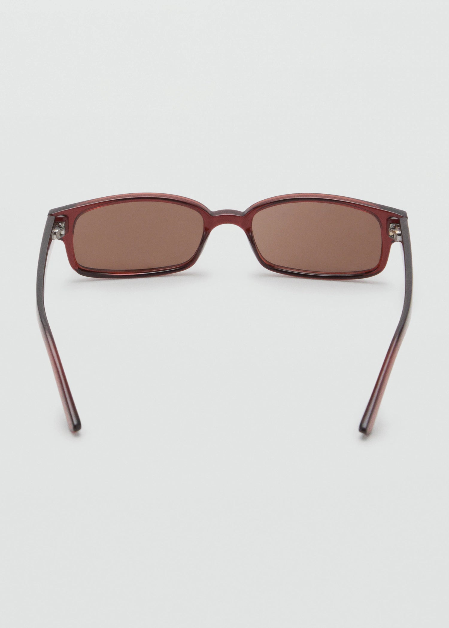 Rectangular Frame Sunglasses Brown