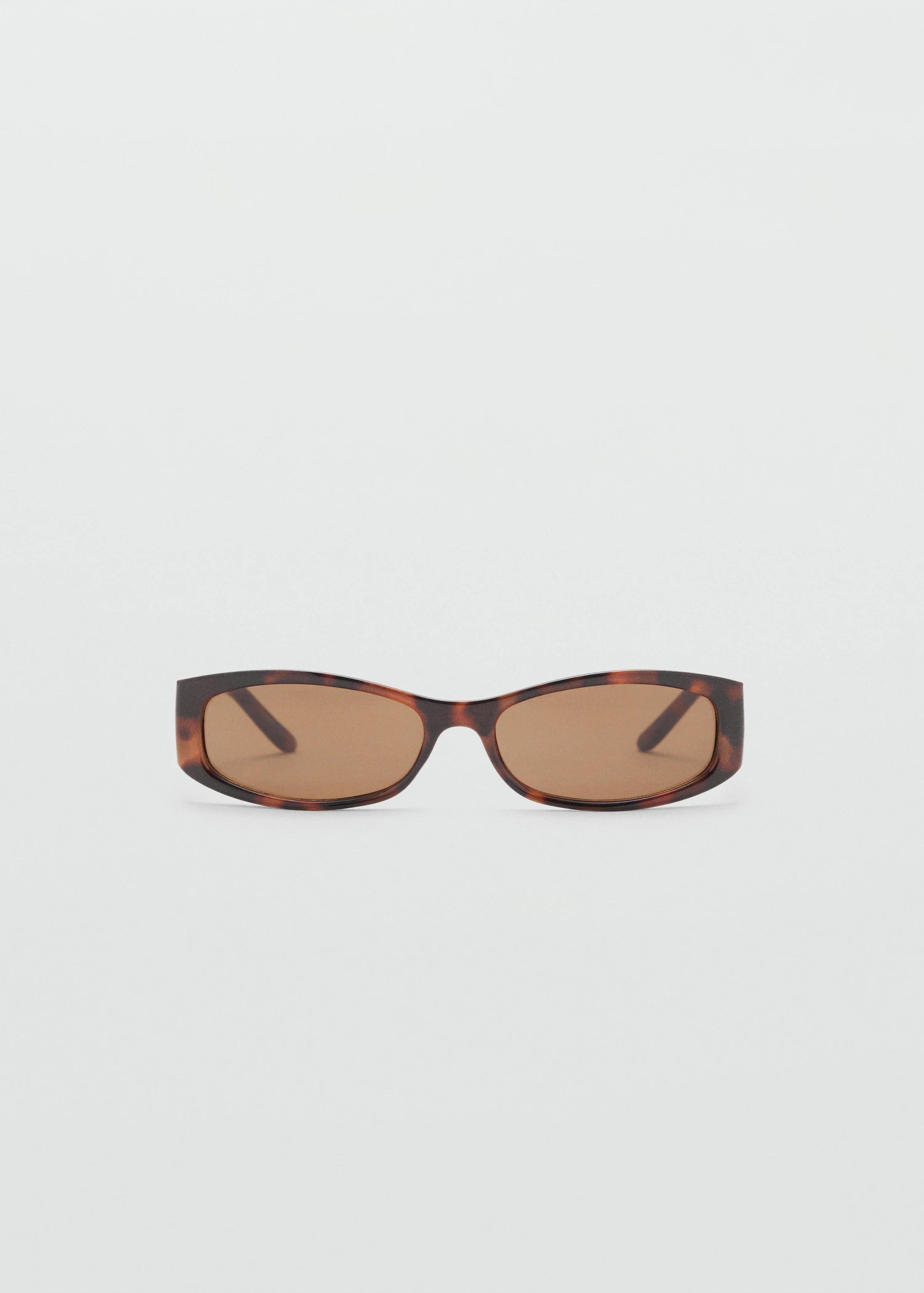 Rectangular Frame Sunglasses Chocolate