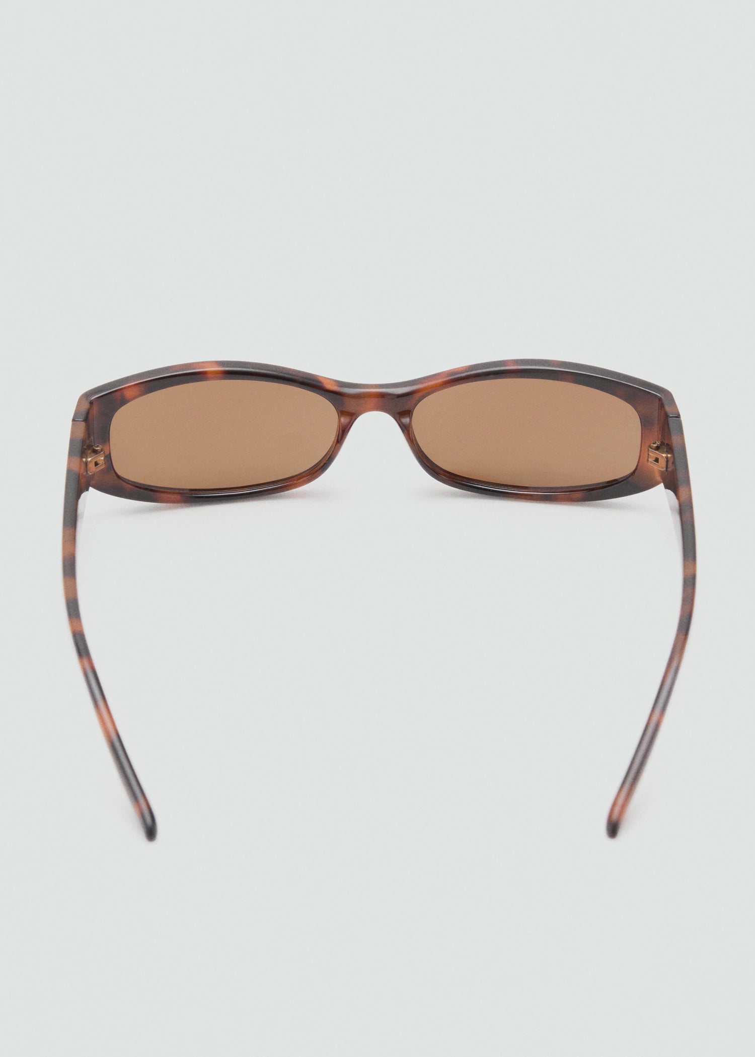 Rectangular Frame Sunglasses Chocolate