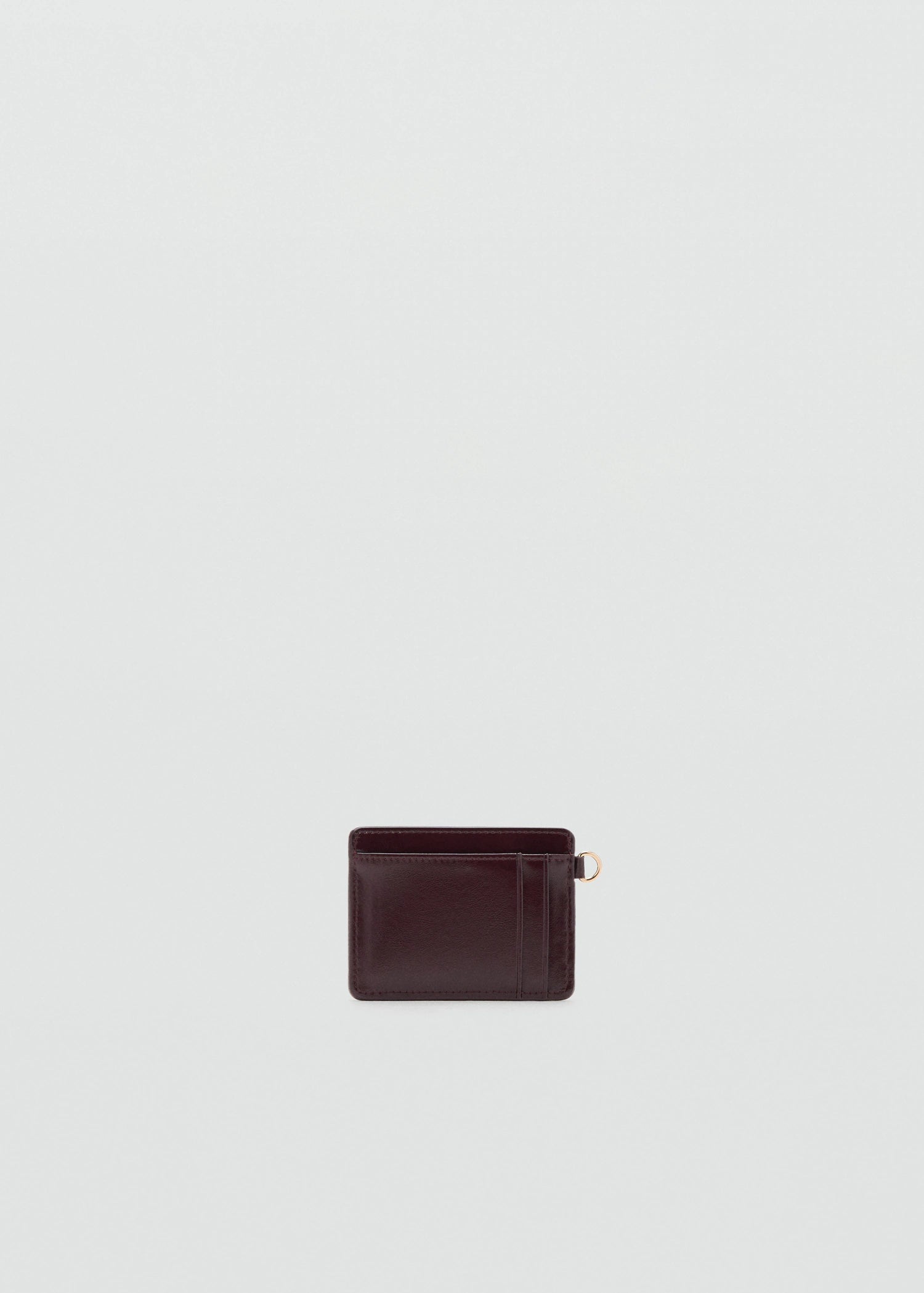 Quilted Cardholder Burgundy