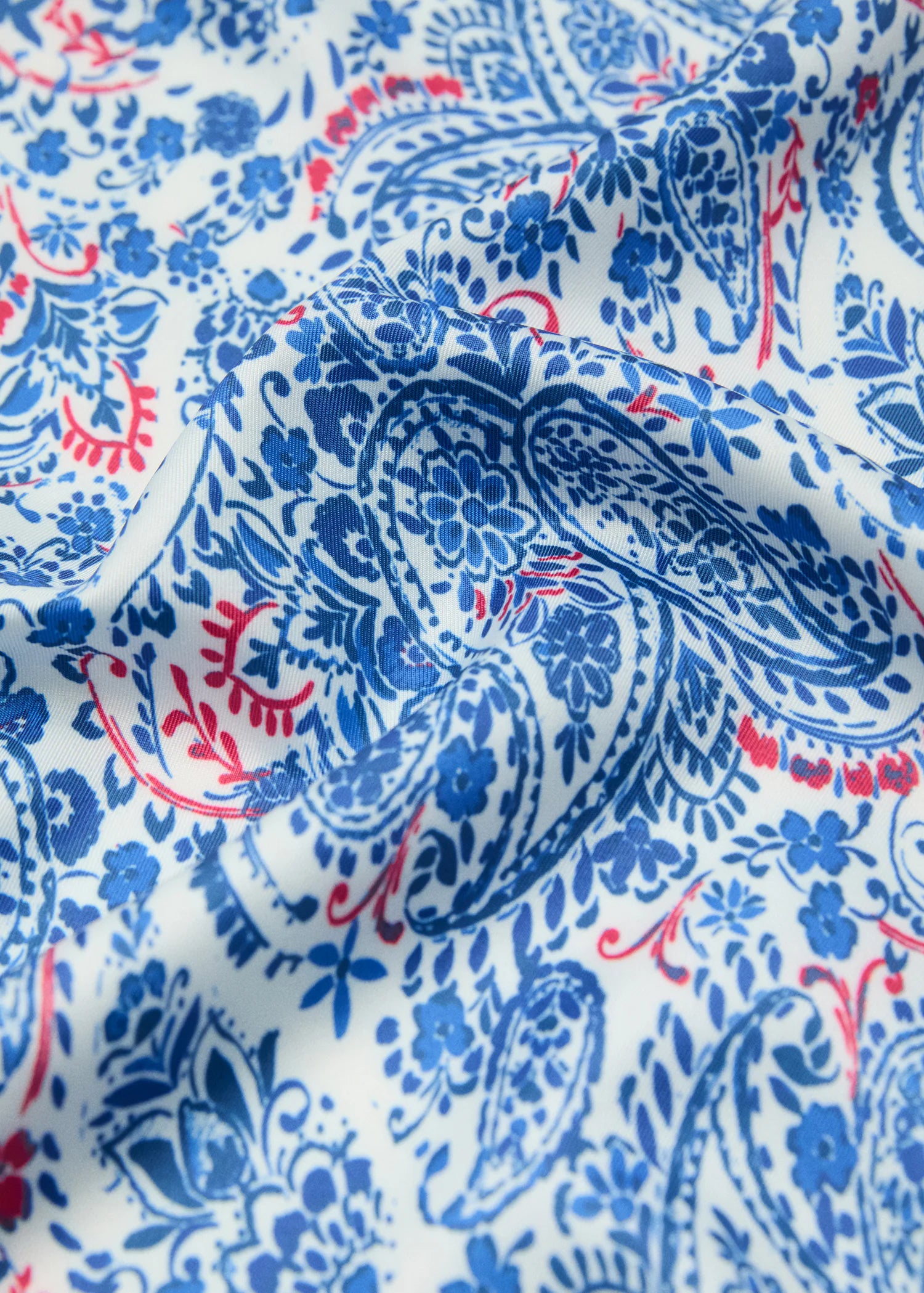 Paisley Print Scarf Blue