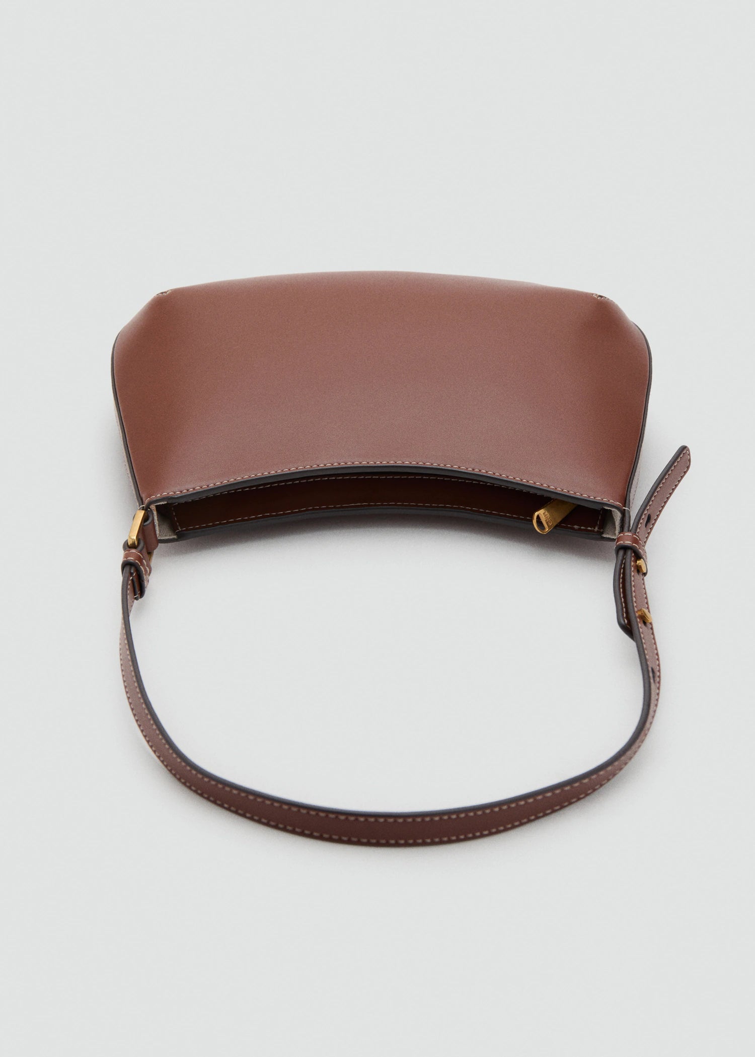 Oval Shoulder Bag Leather
