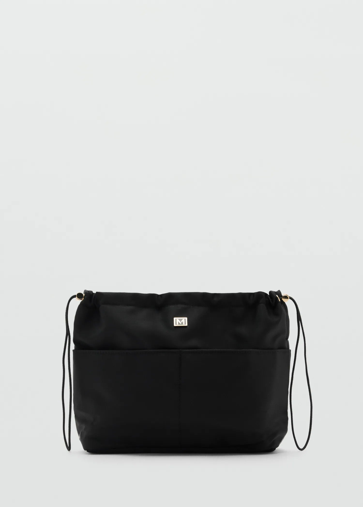 Nylon Toiletry Bag With Pockets Black