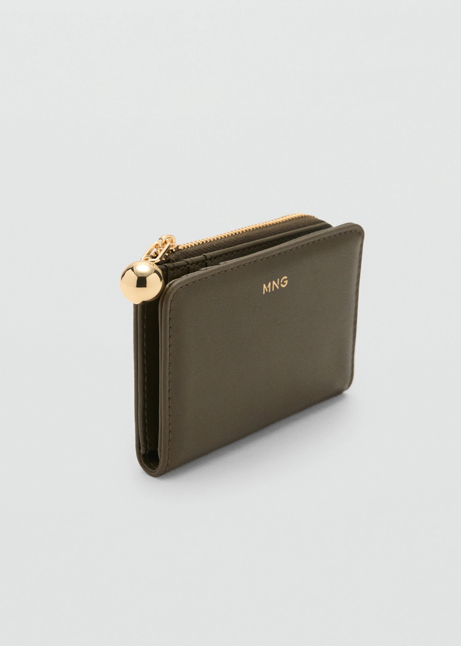 Mini Bead Small Purse Khaki