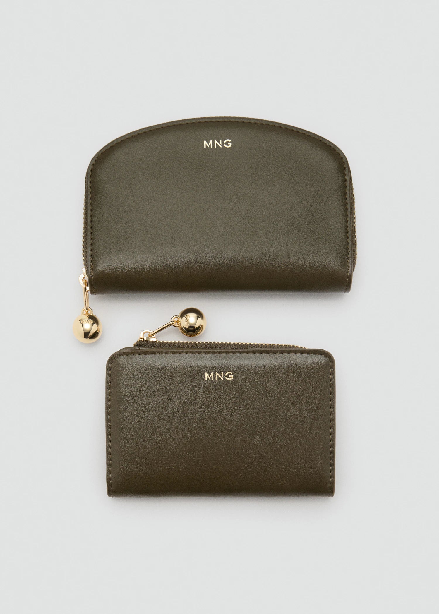 Mini Bead Small Purse Khaki