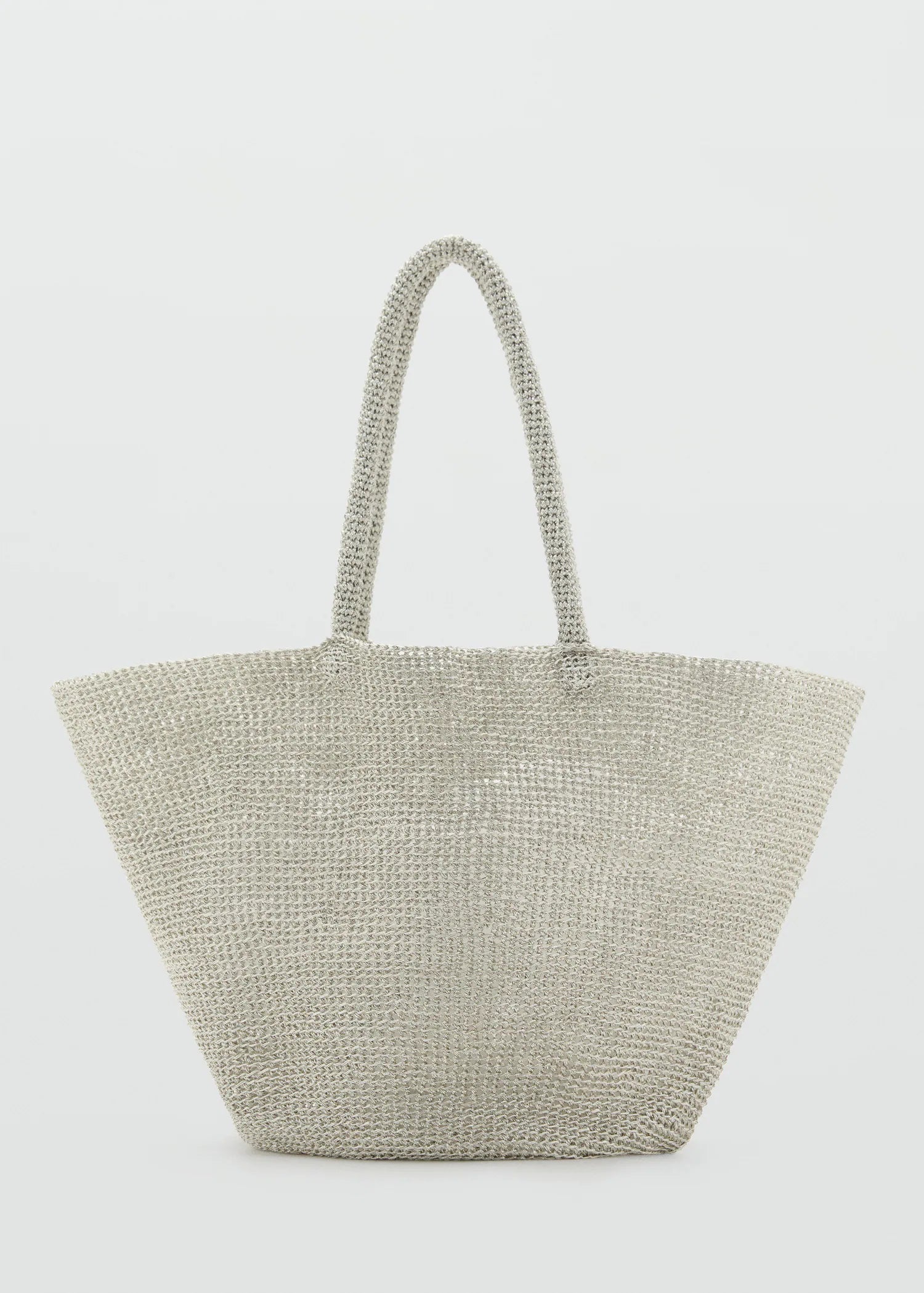 Mesh Shopper Bag Silver