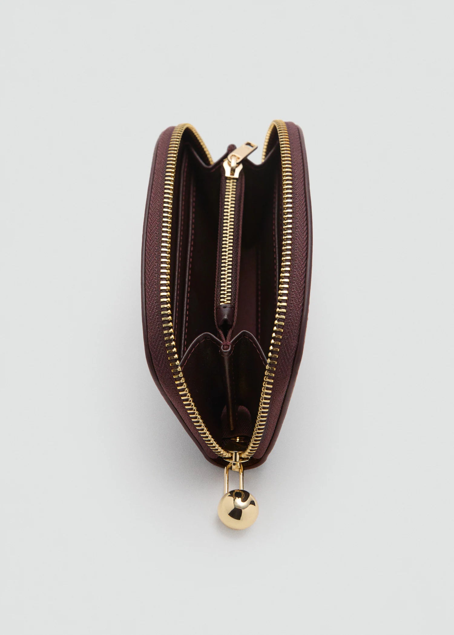 Medium Wallet With Mini Bead Embellishment Chocolate