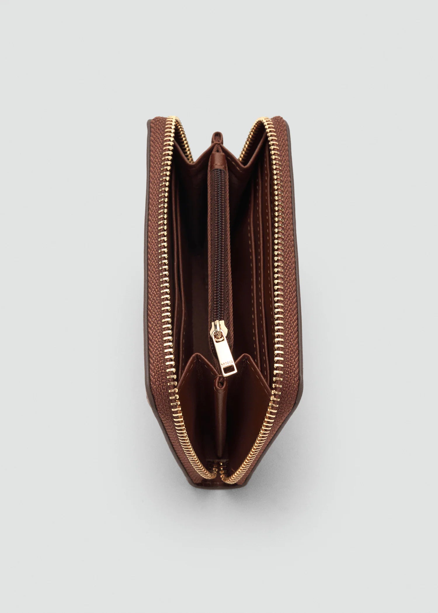 Medium Wallet With Logo Print Leather