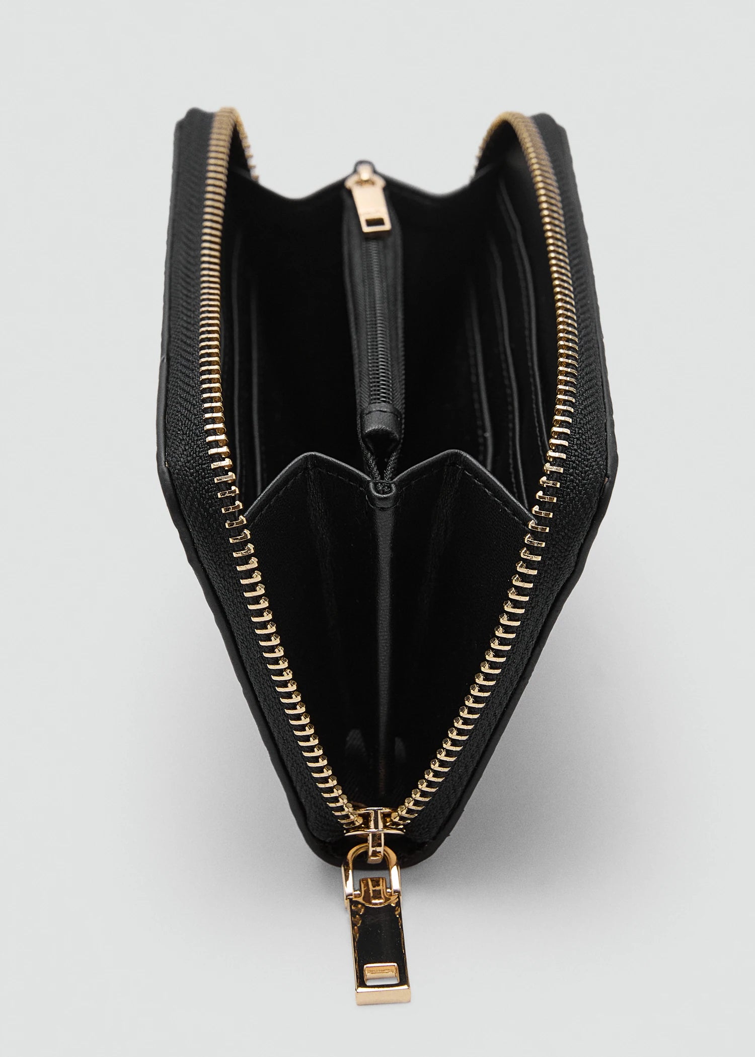 Medium Croc Wallet Black