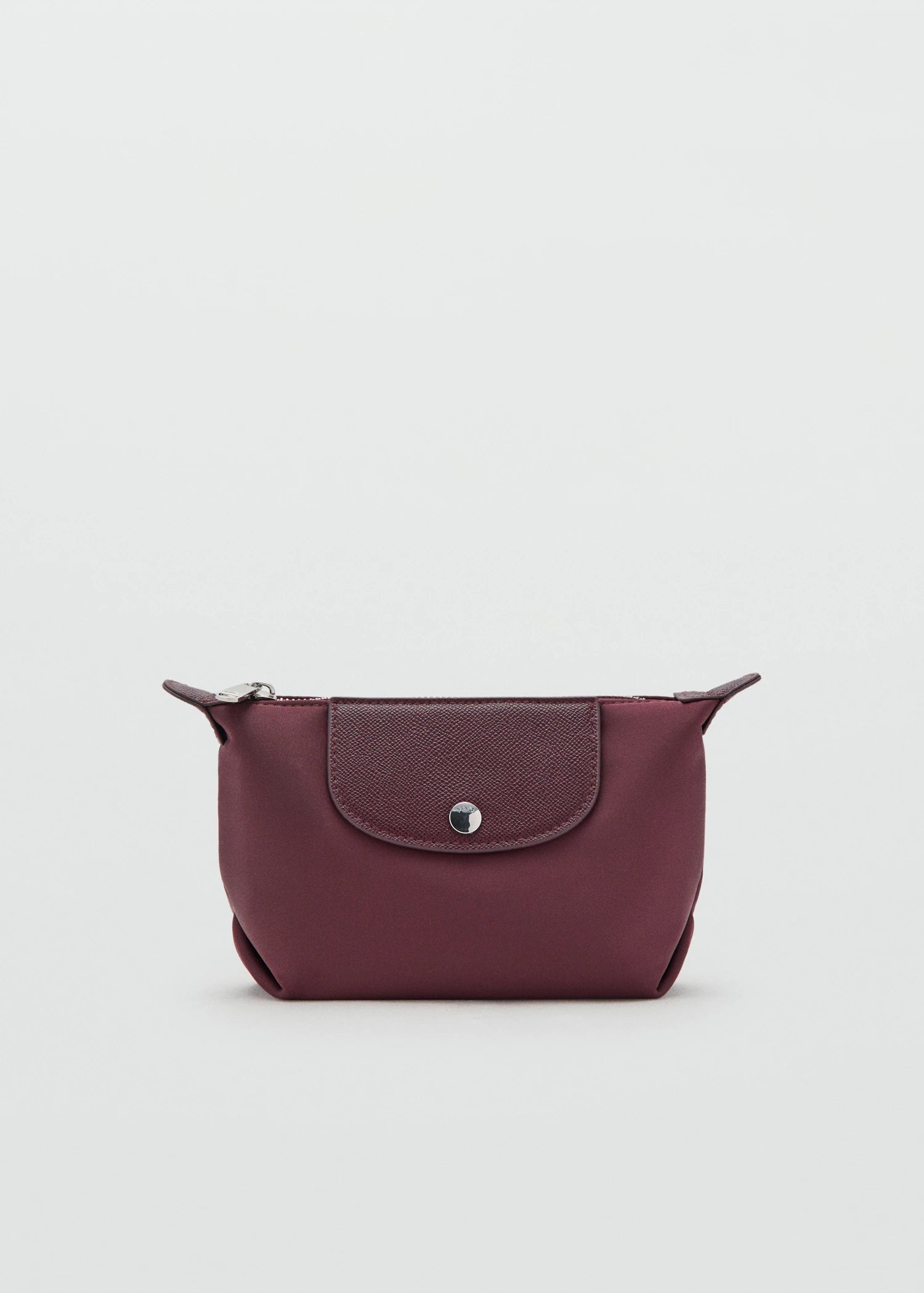 Medium Combined Nylon Toiletry Bag Burgundy