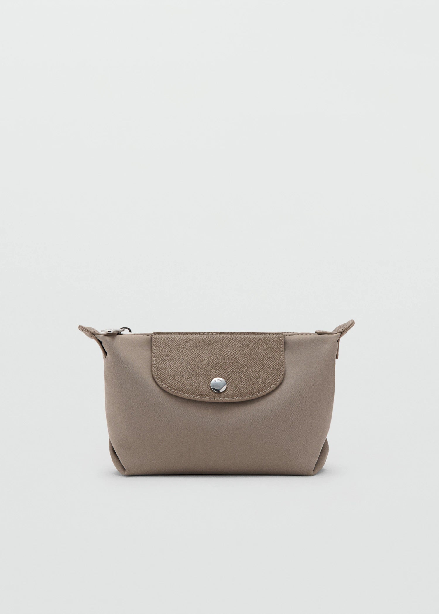 Medium Combined Nylon Toiletry Bag Light/Pastel Brown