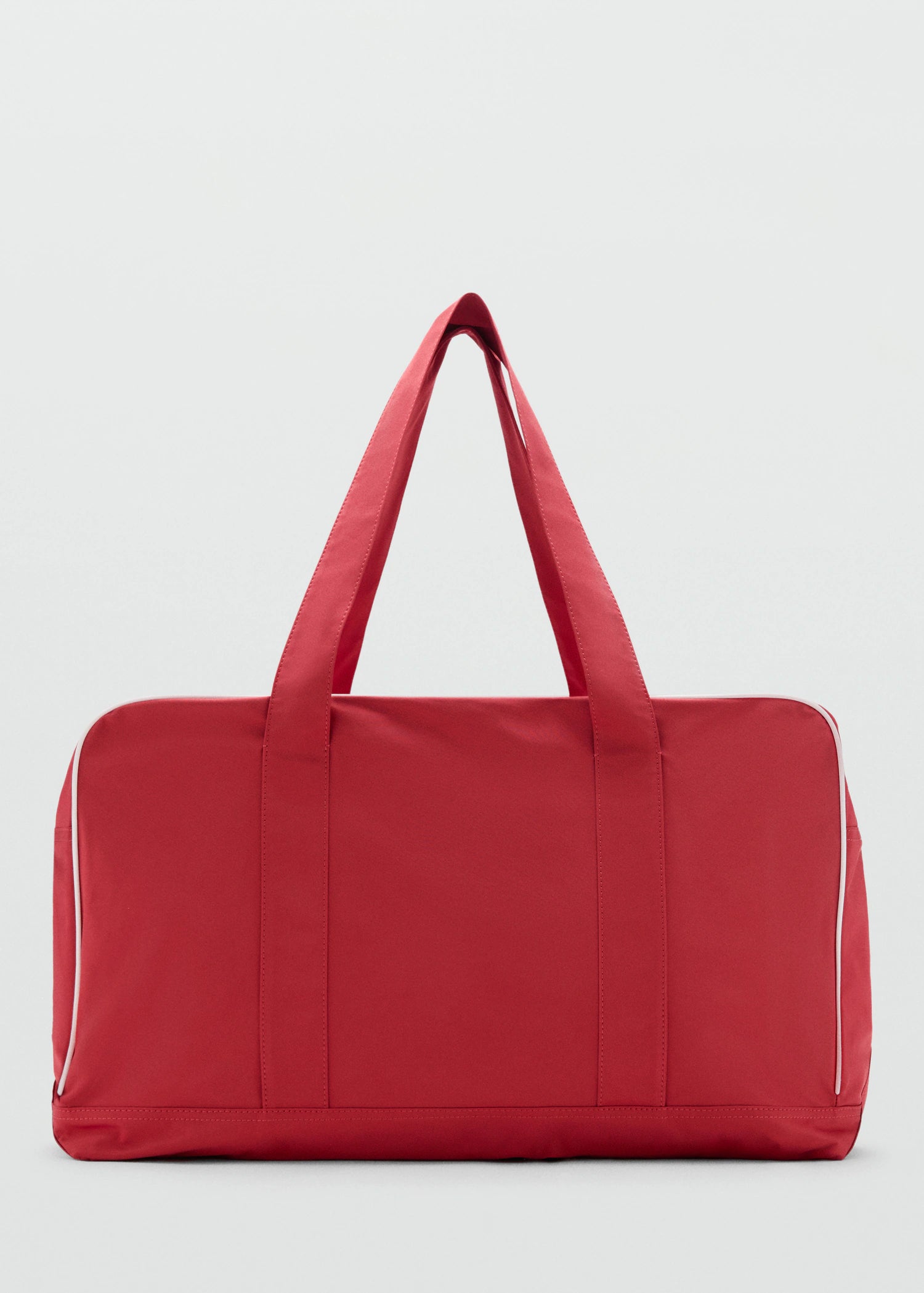Maxi Bag With Contrasting Trim Red