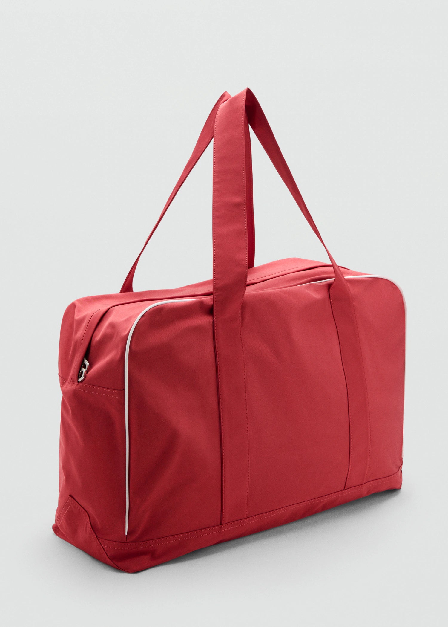 Maxi Bag With Contrasting Trim Red
