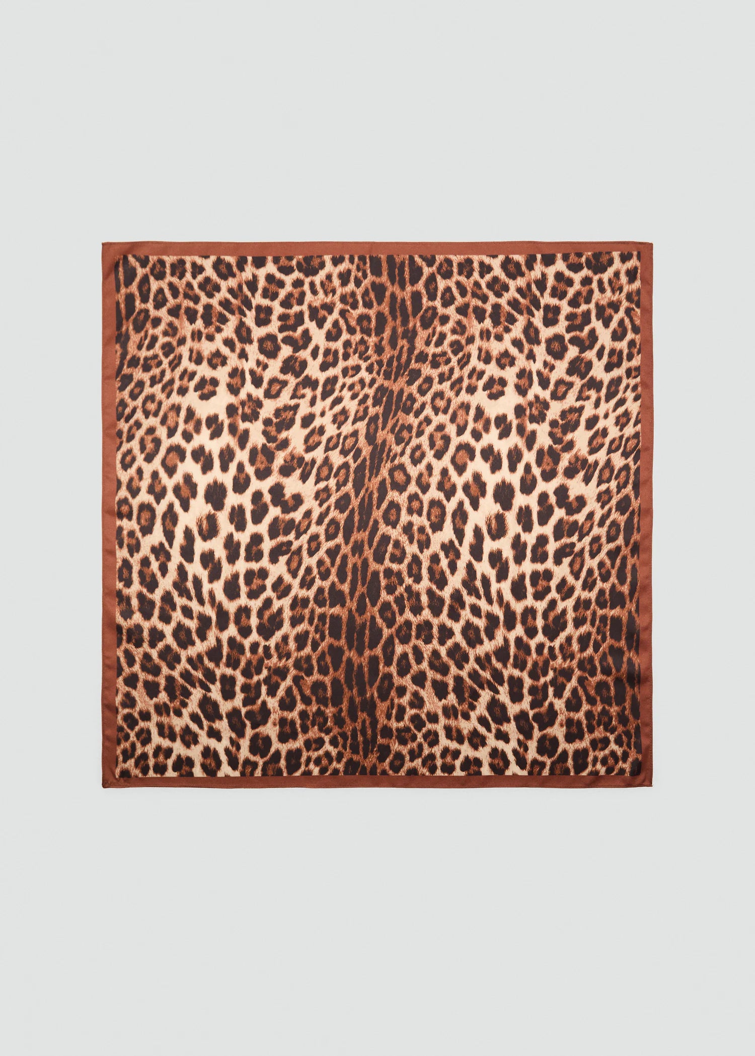 Leopard Printed Scarf Brown