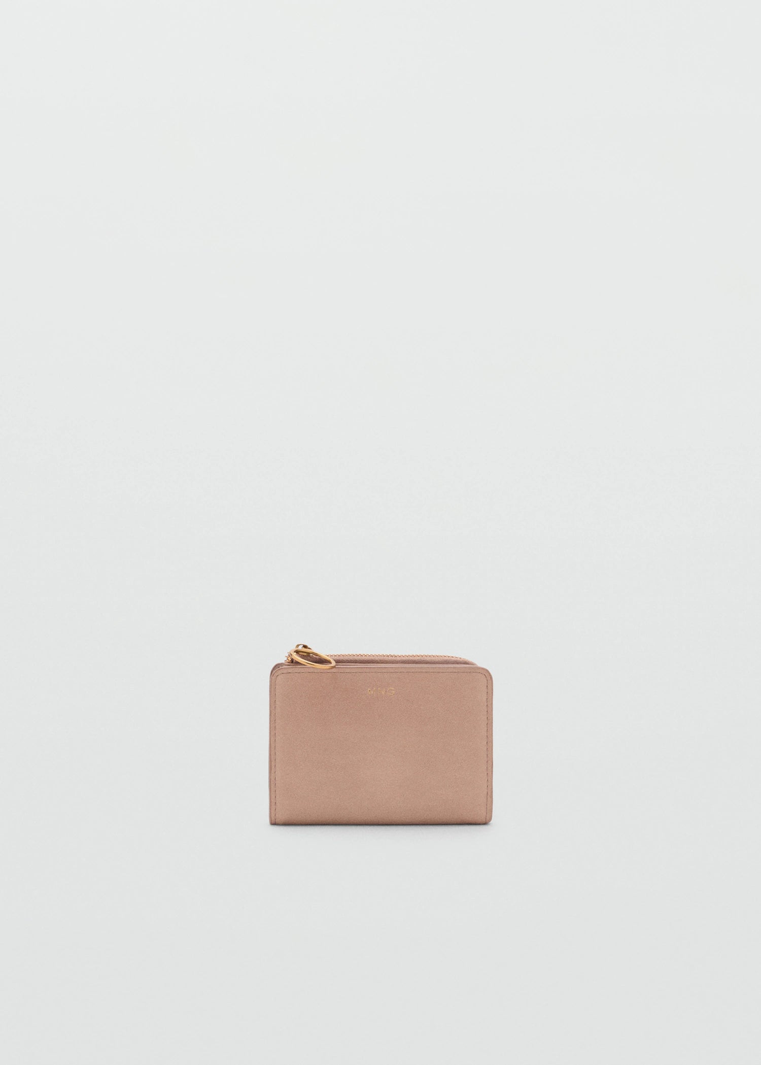 Leather Effect Wallet Pastel Pink