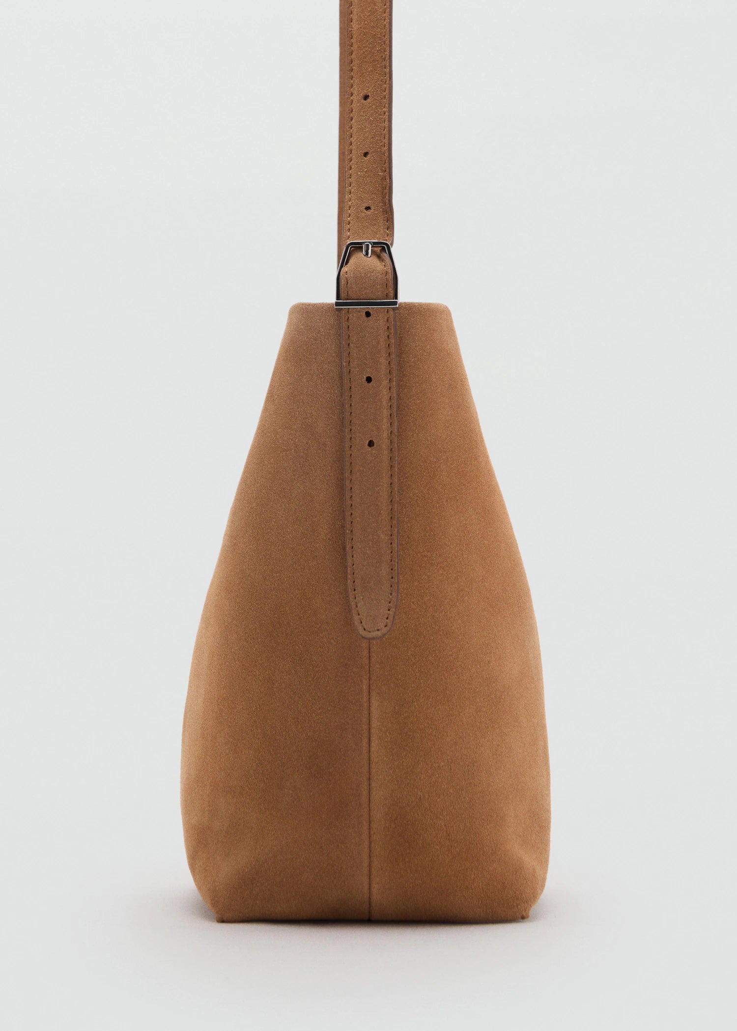 Leather Bucket Bag Medium Brown