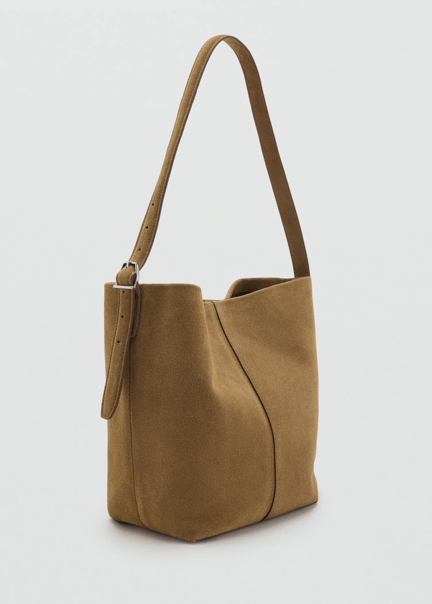 Leather Bucket Bag Tobacco Brown