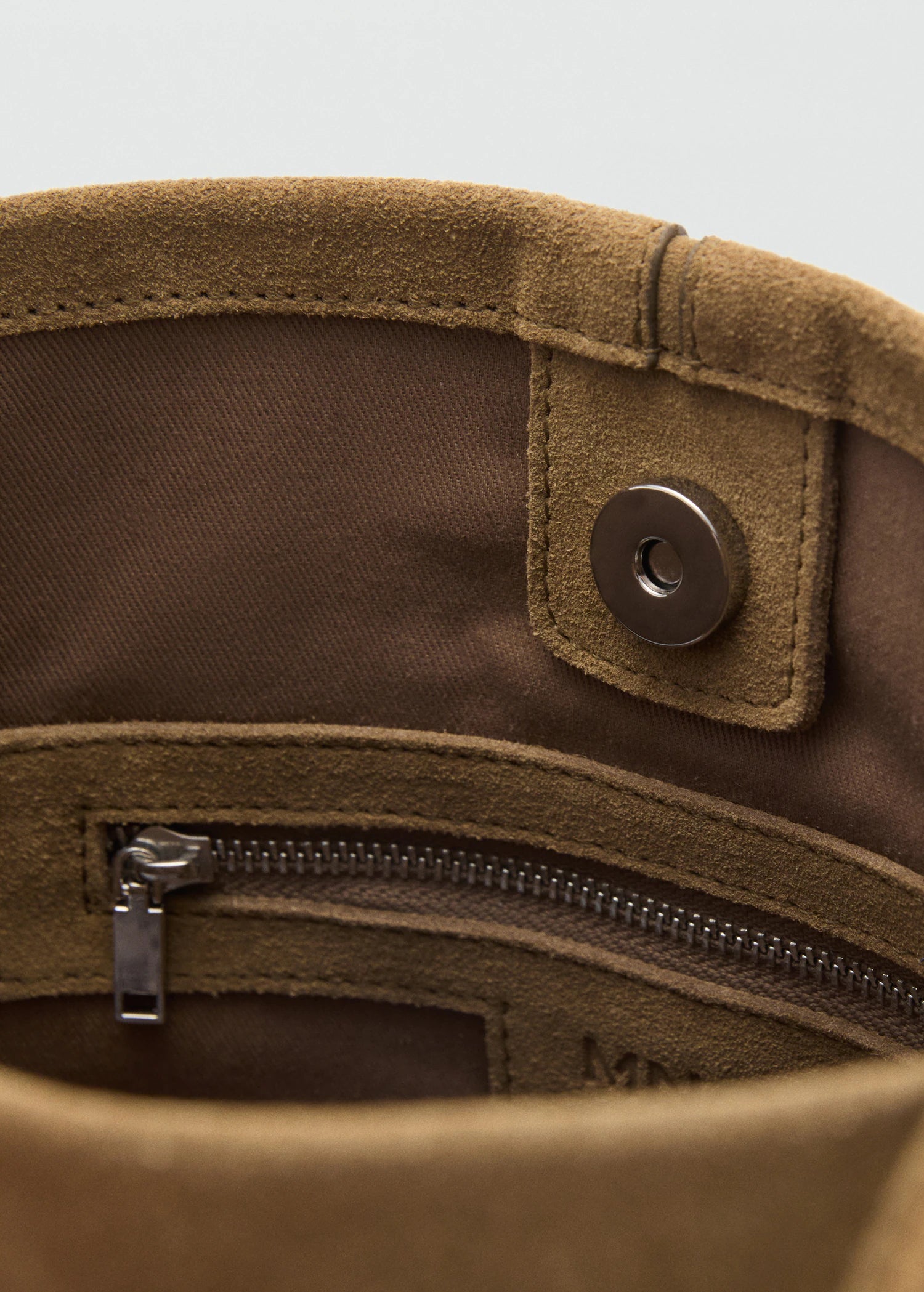 Leather Bucket Bag Tobacco Brown