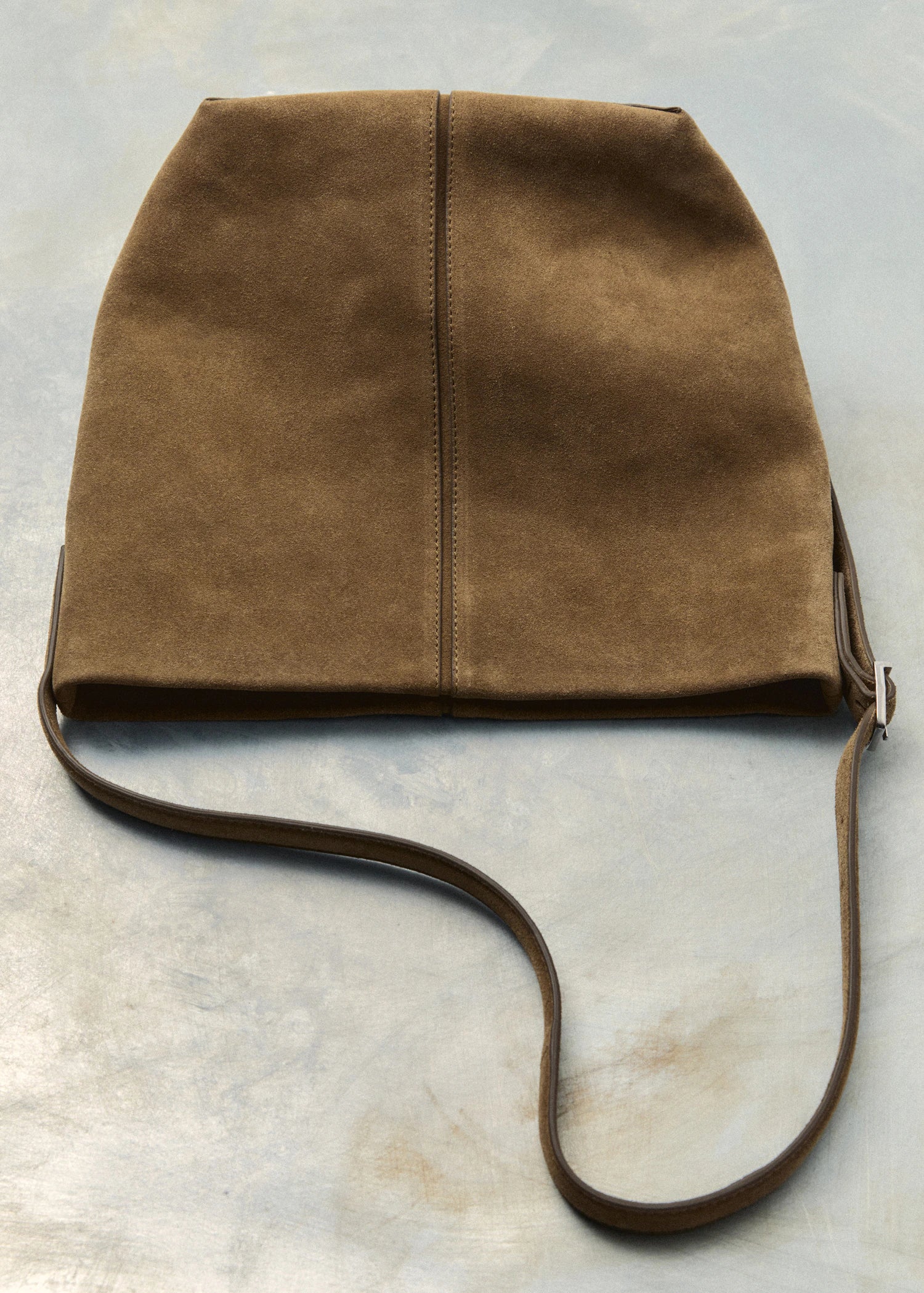 Leather Bucket Bag Tobacco Brown