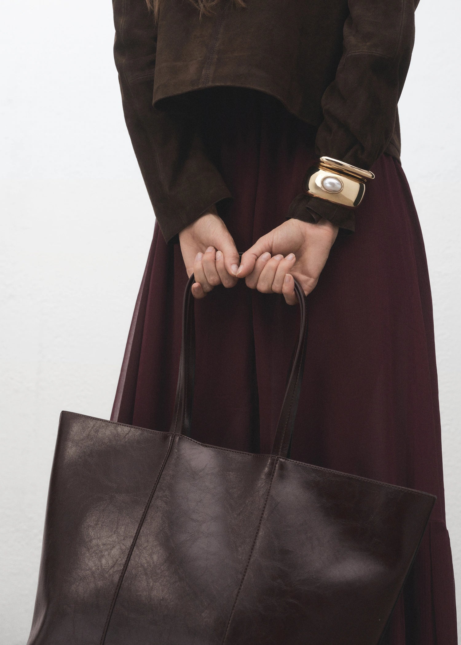 Large Shopper Bag Chocolate