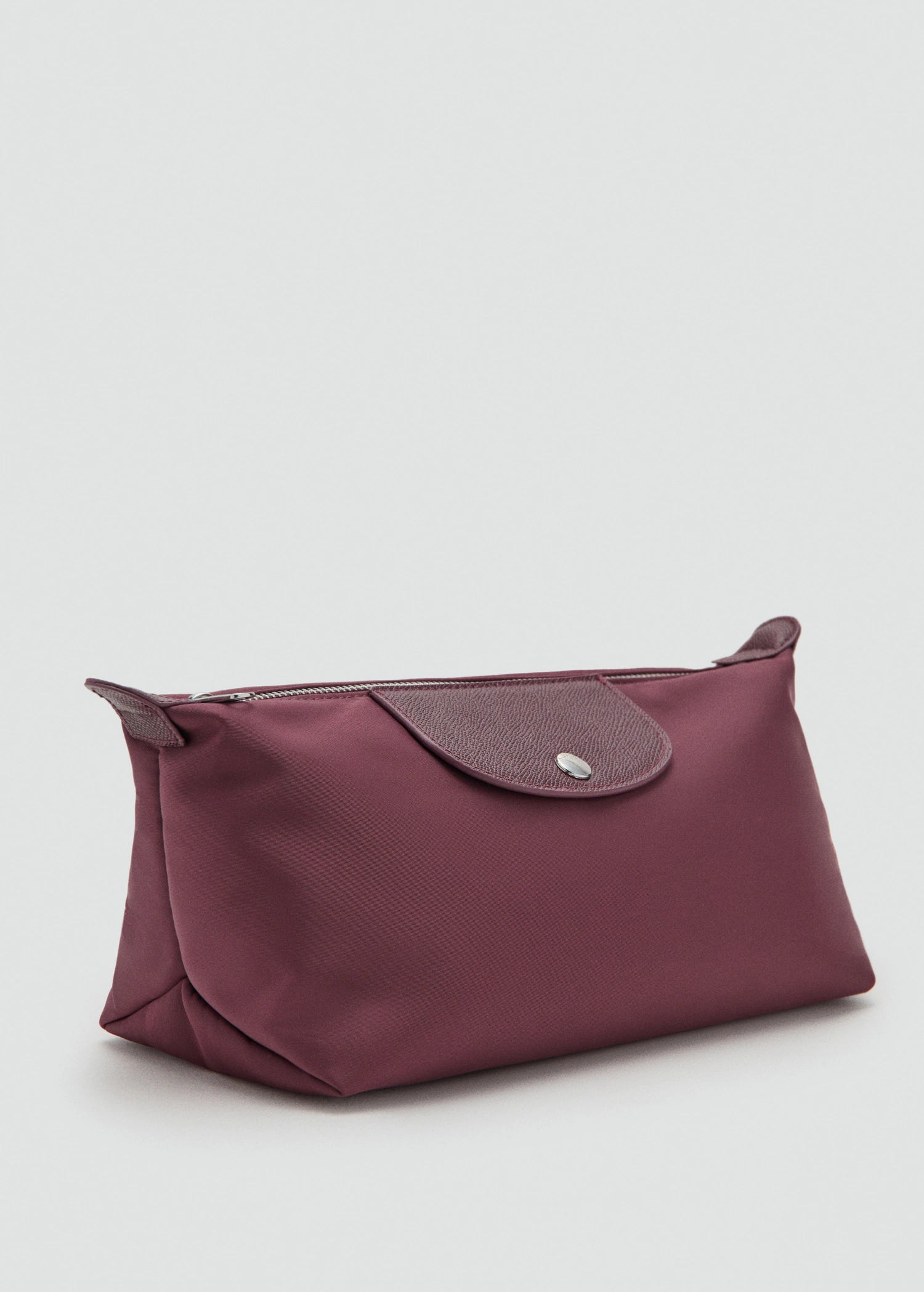 Large Combined Nylon Toiletry Bag Burgundy
