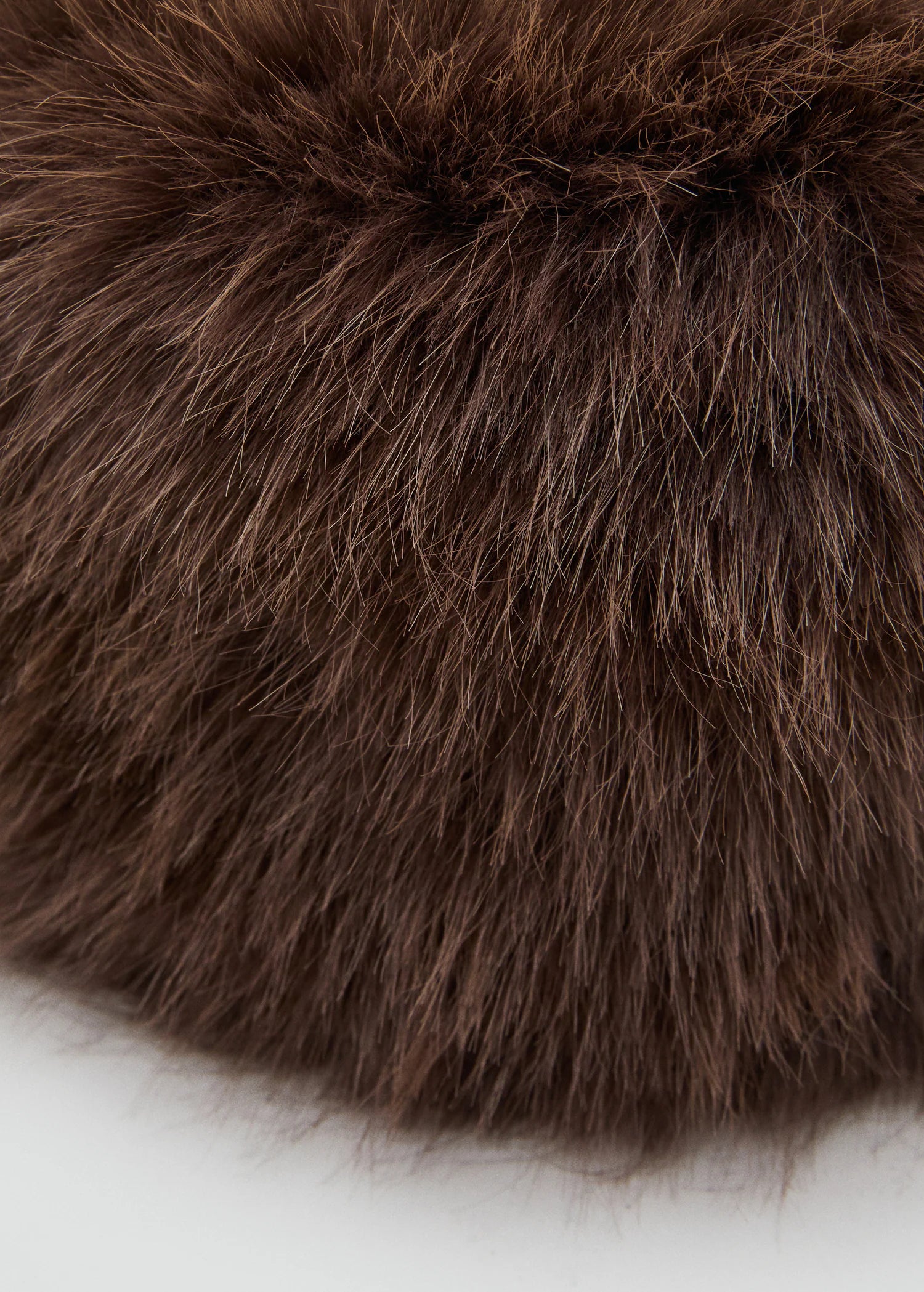Fur Effect Hat Chocolate