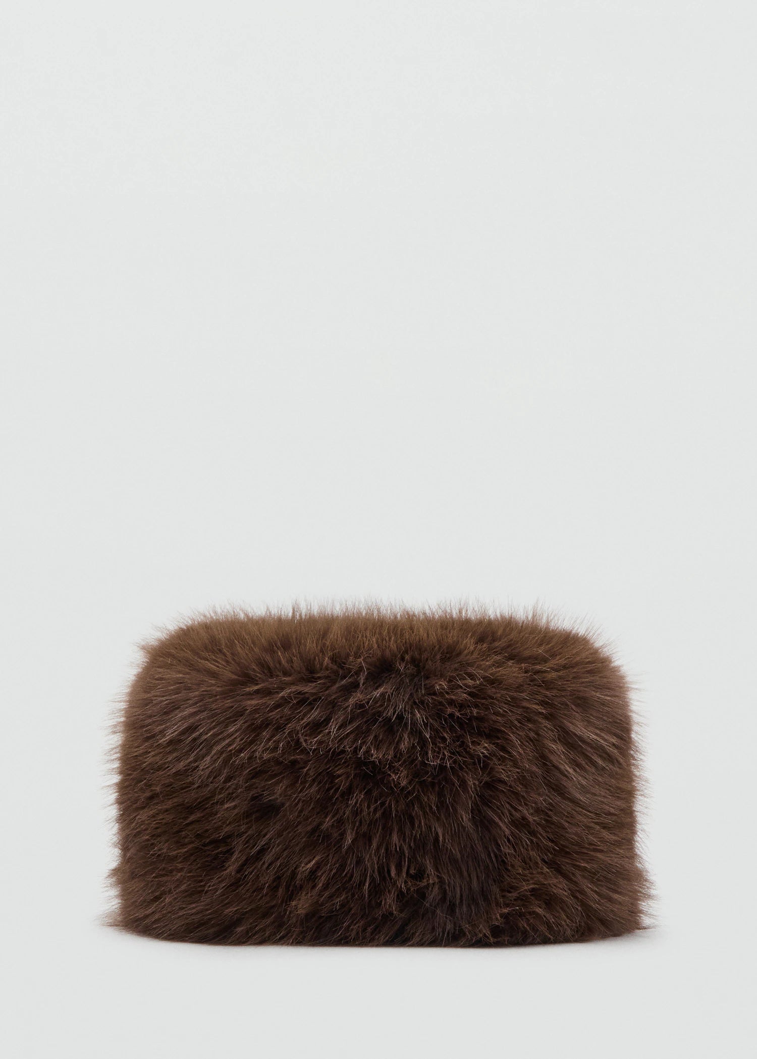 Fur Effect Hat Chocolate