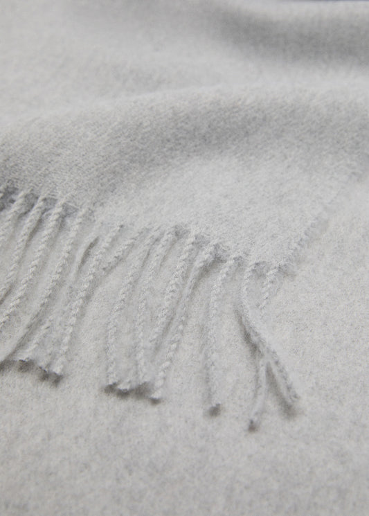 Fringed Edge Scarf Light Heather Grey