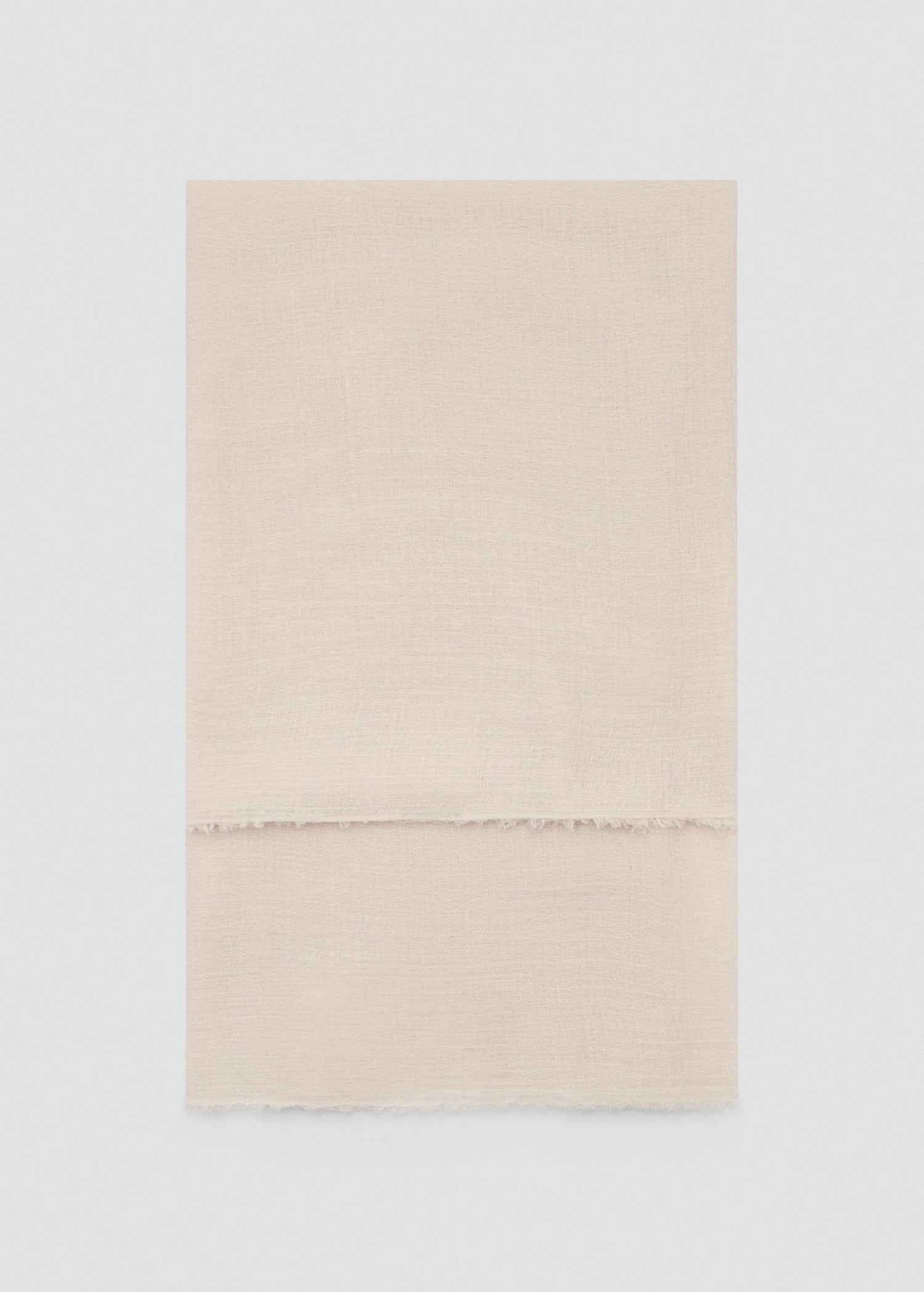 Frayed Edge Scarf Ecru