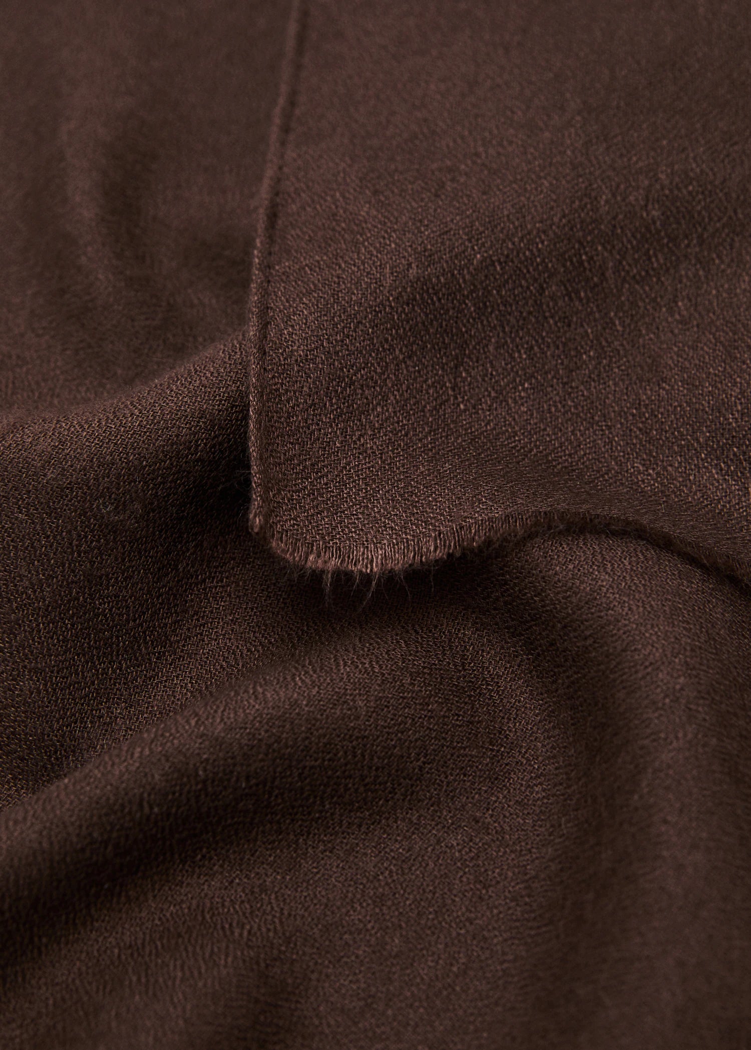 Frayed Edge Scarf Chocolate
