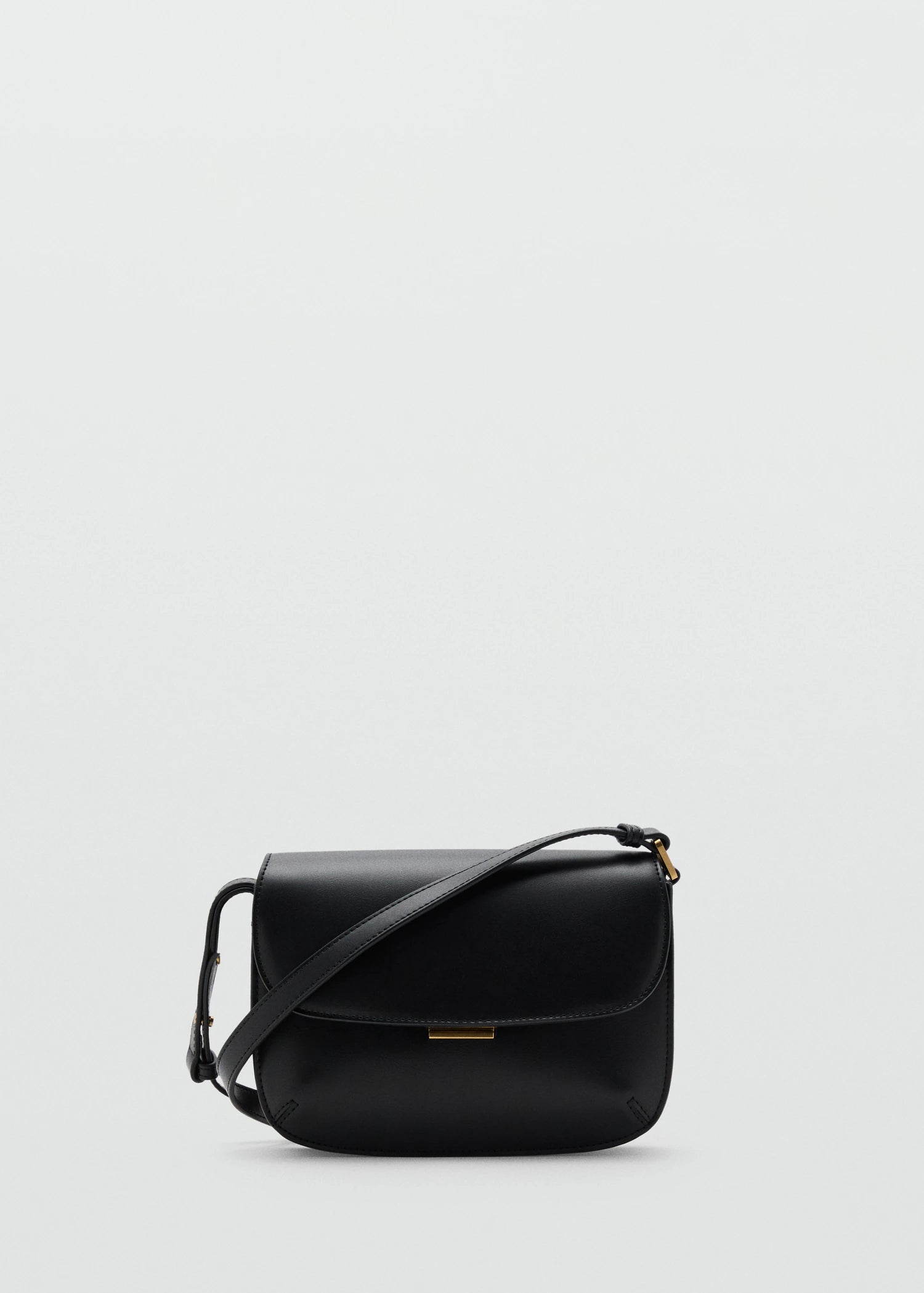 Crossbody Bag With Flap Black