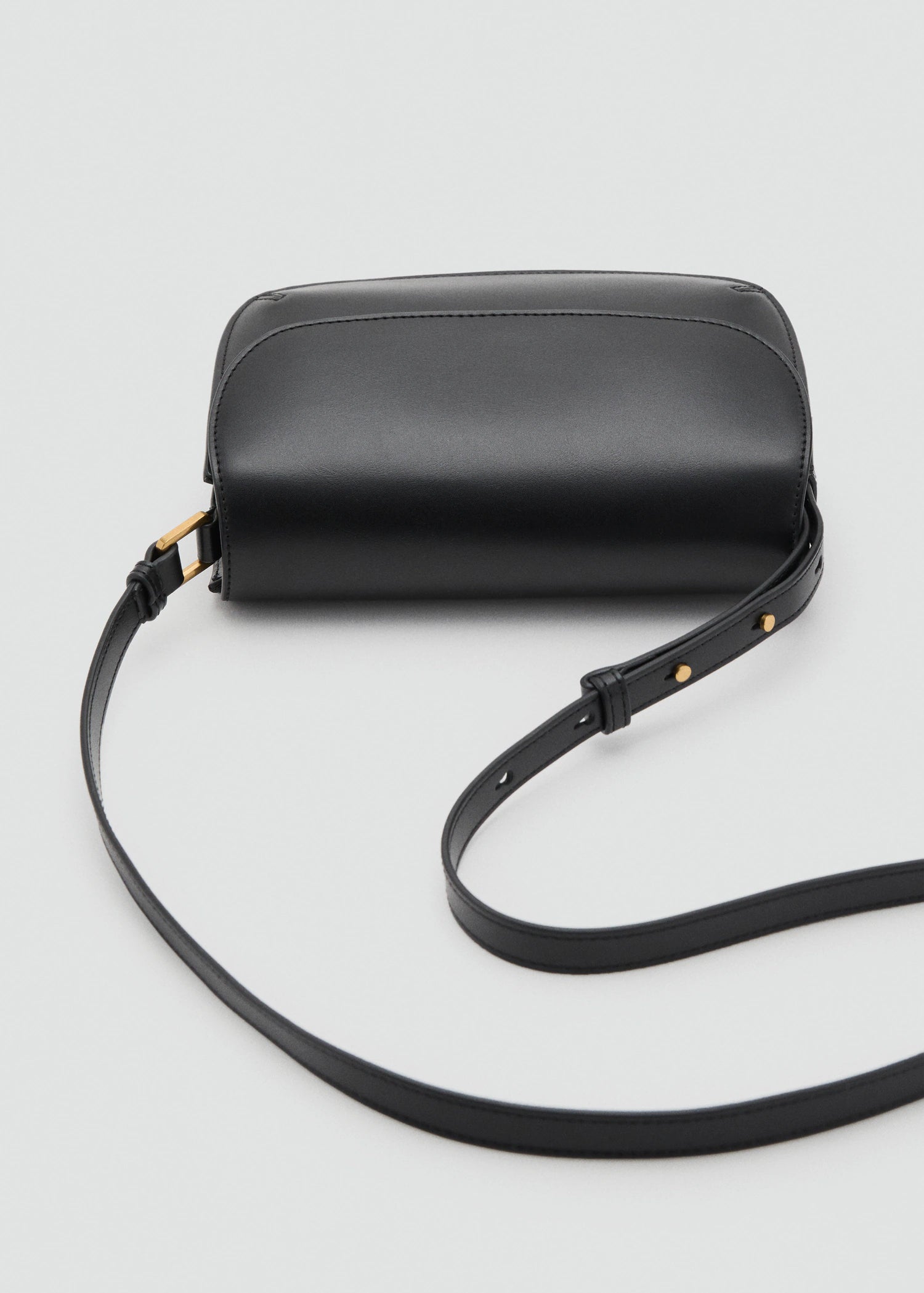 Crossbody Bag With Flap Black
