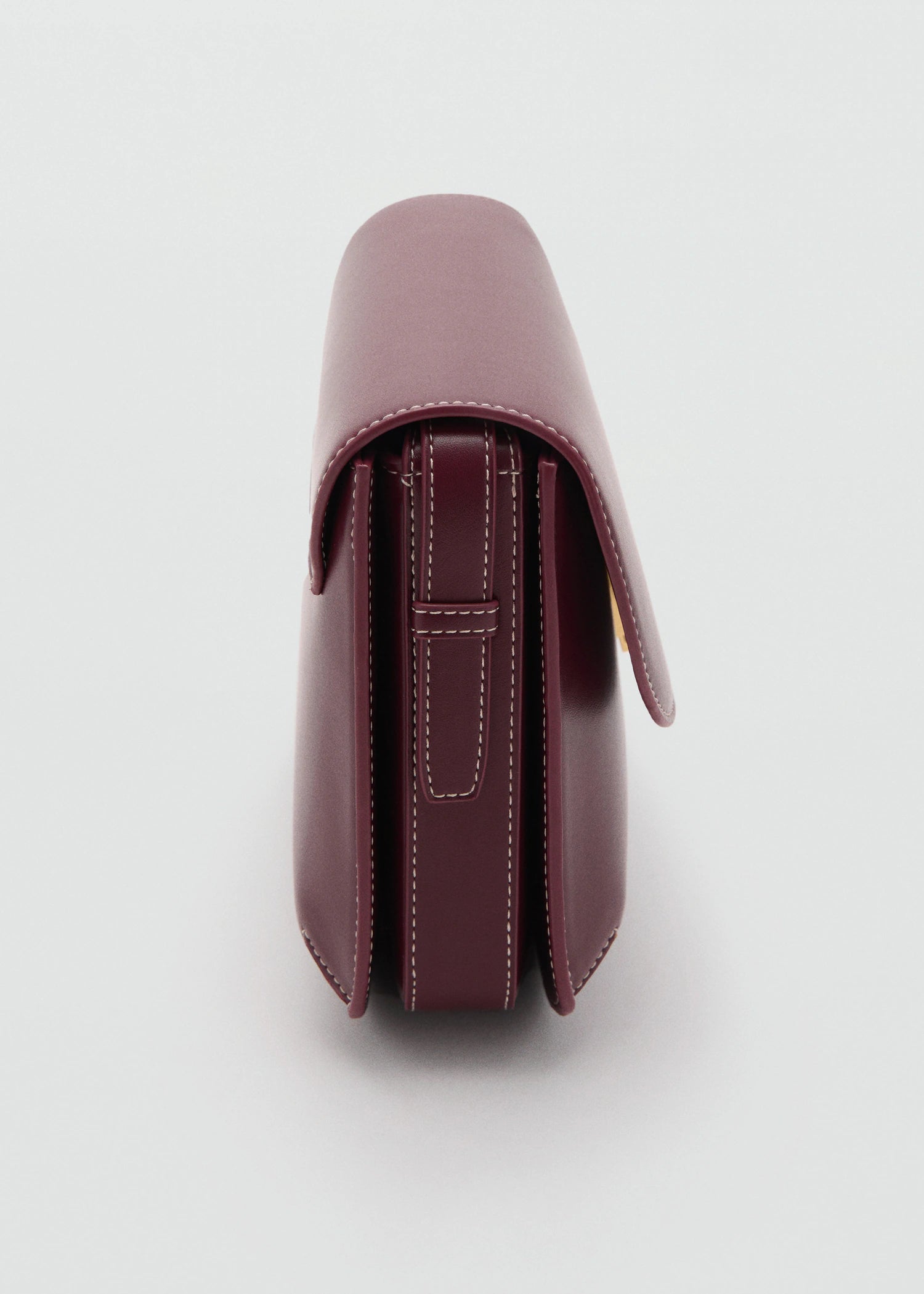 Crossbody Bag With Flap Burgundy