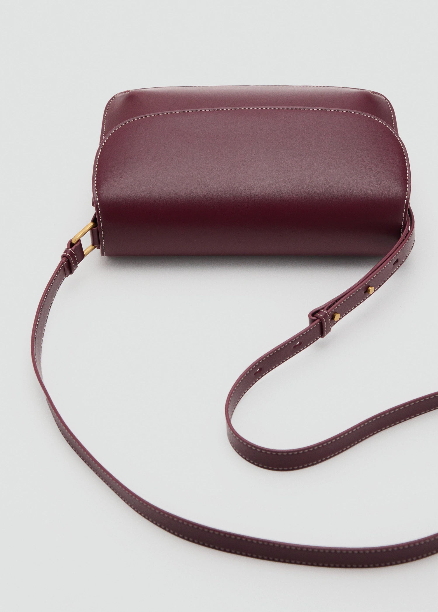 Crossbody Bag With Flap Burgundy