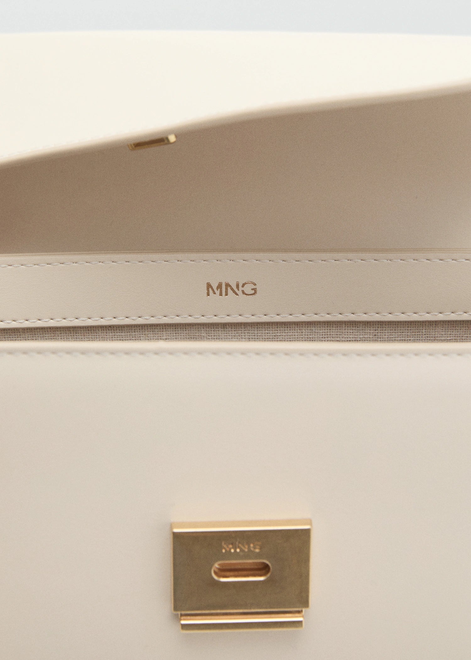 Crossbody Bag With Flap Off White