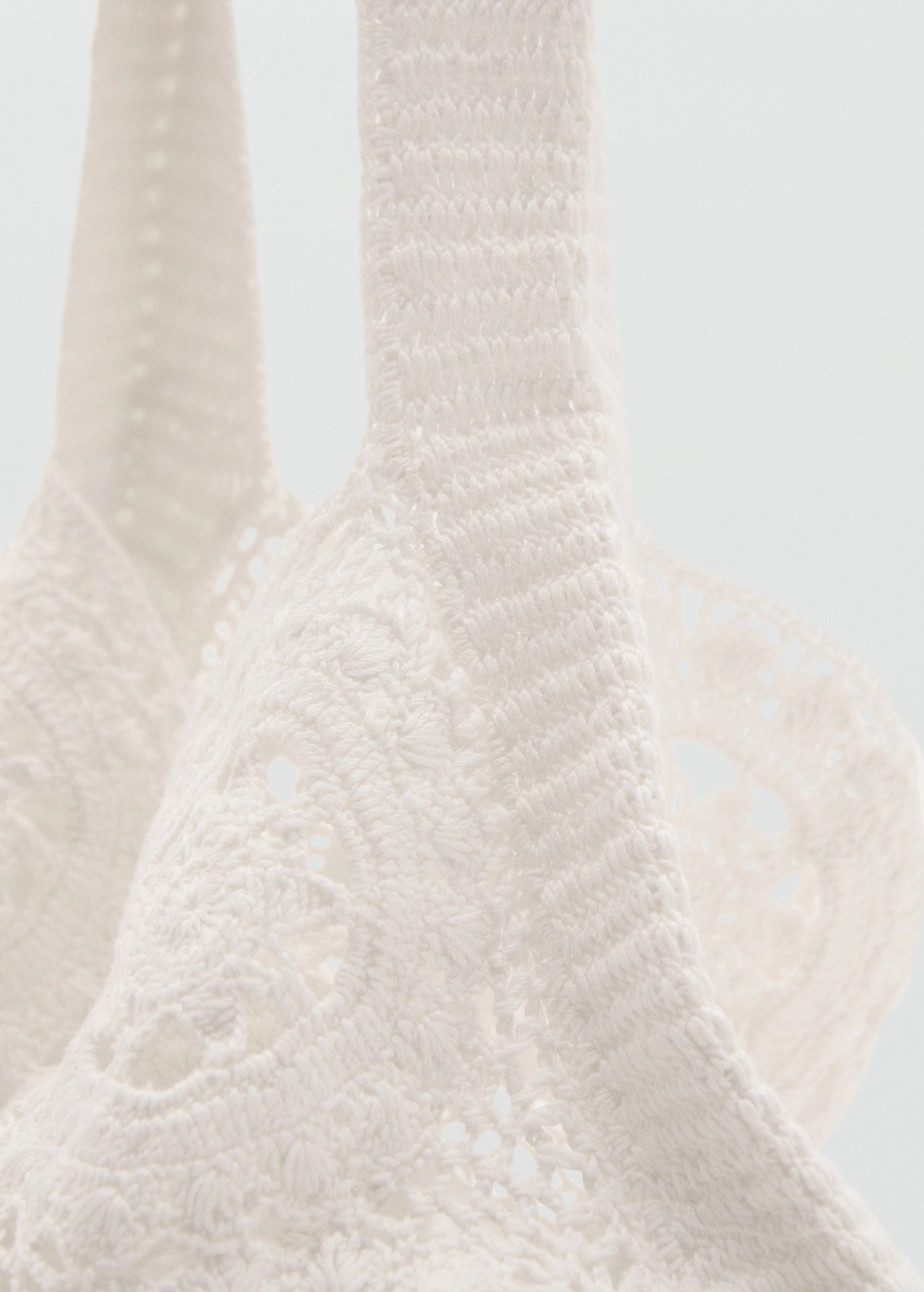 Crochet Shopper Bag White