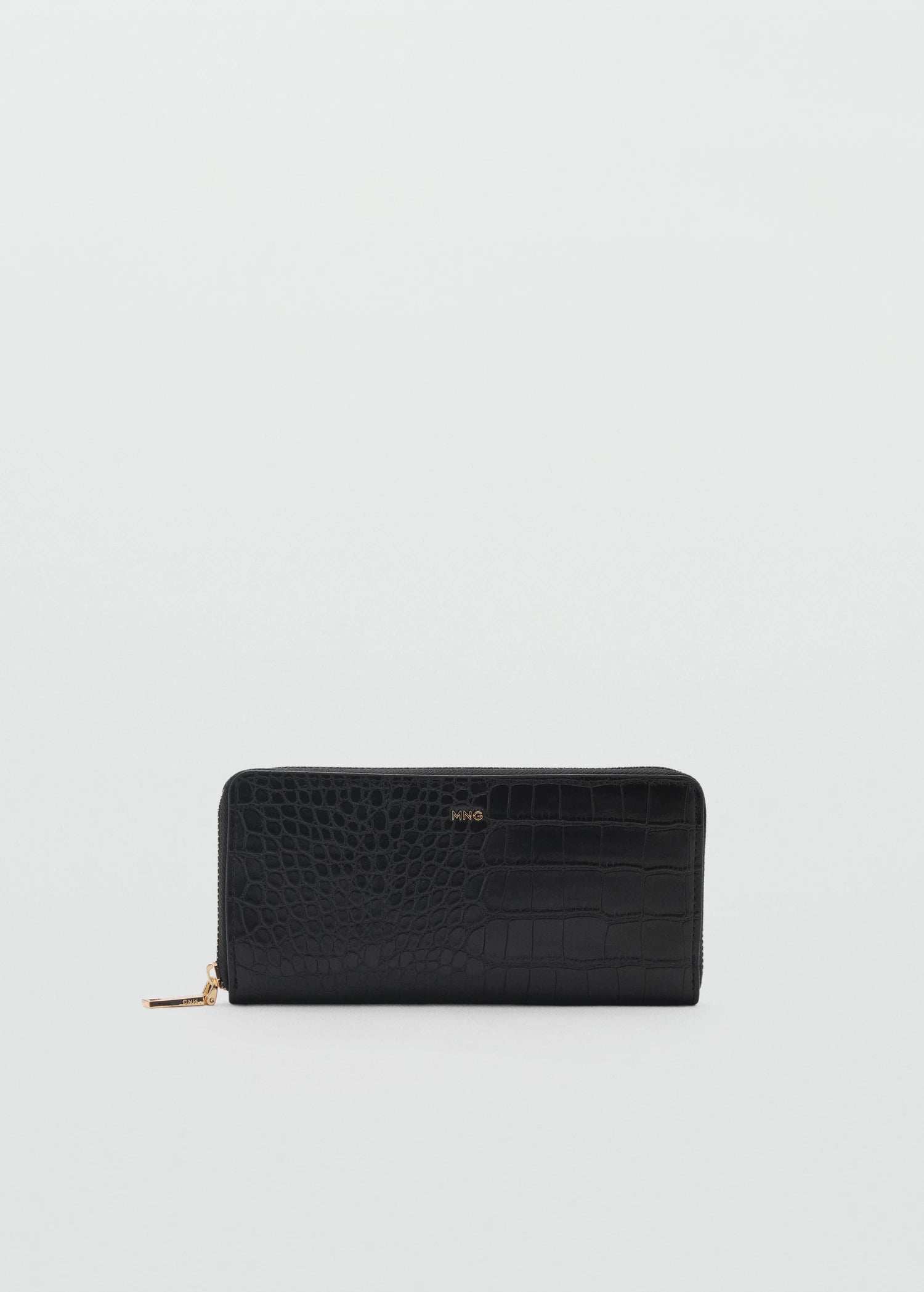 Croc Effect Wallet Black