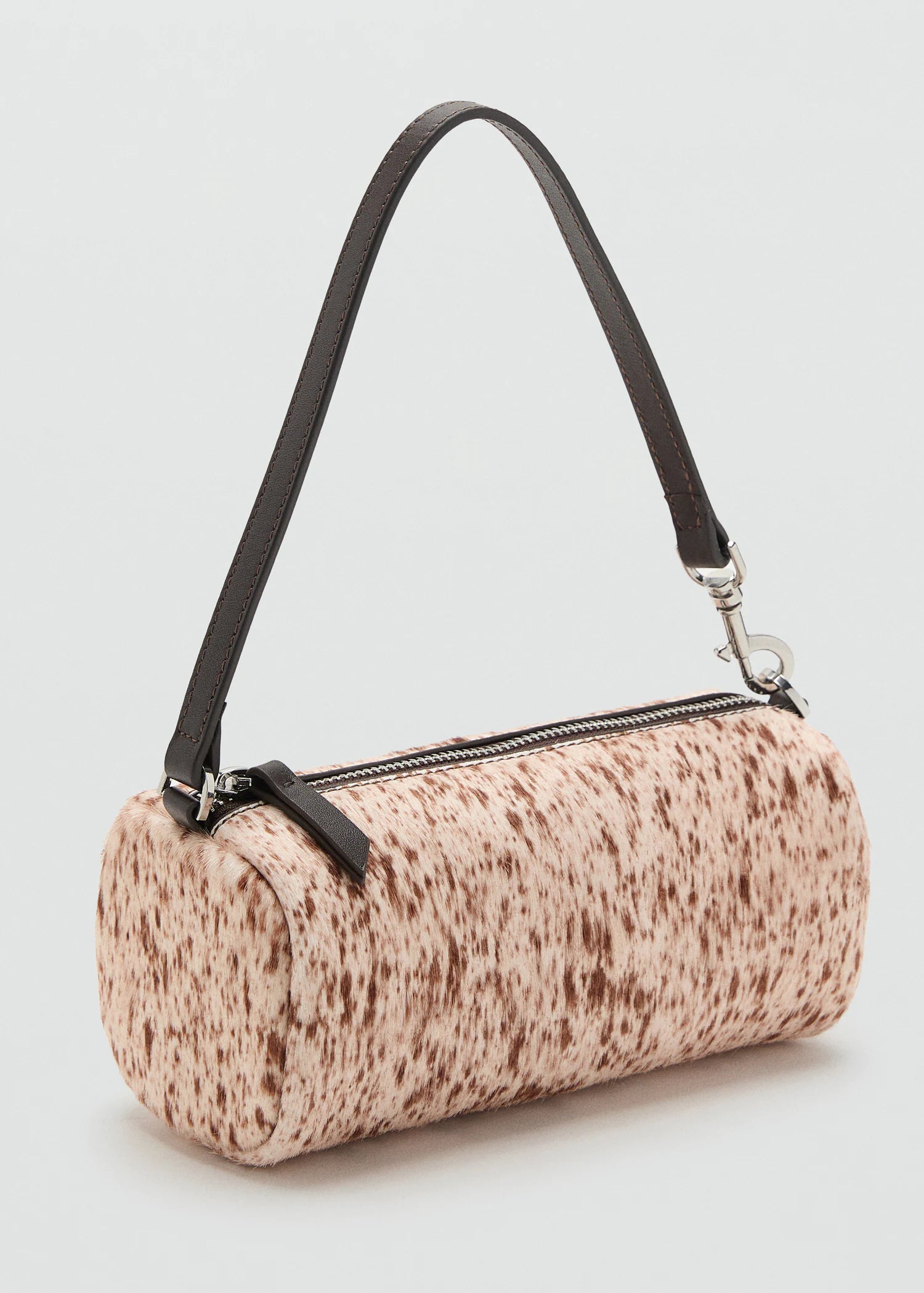 Cow Leather Shoulder Bag Brown