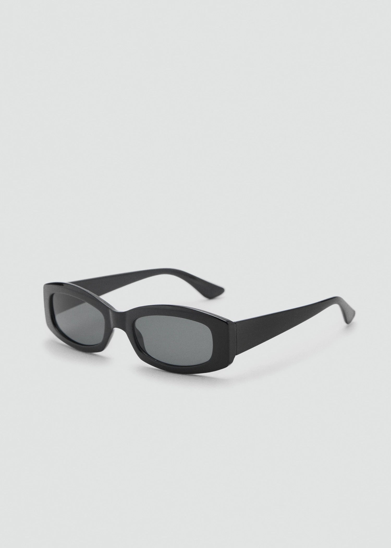 Contrasting Rectangular Frame Sunglasses Black