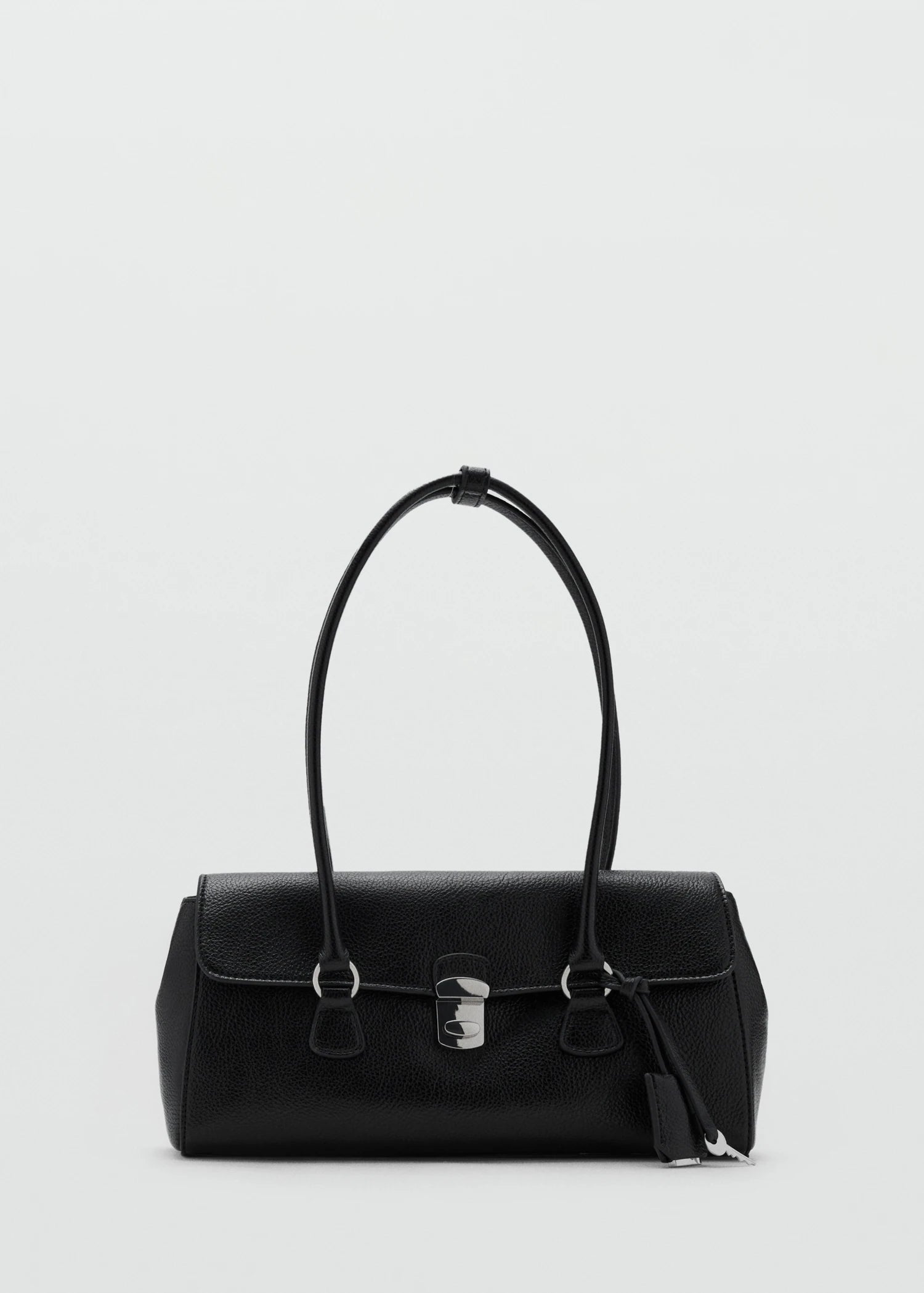 City Shoulder Bag With Flap Black