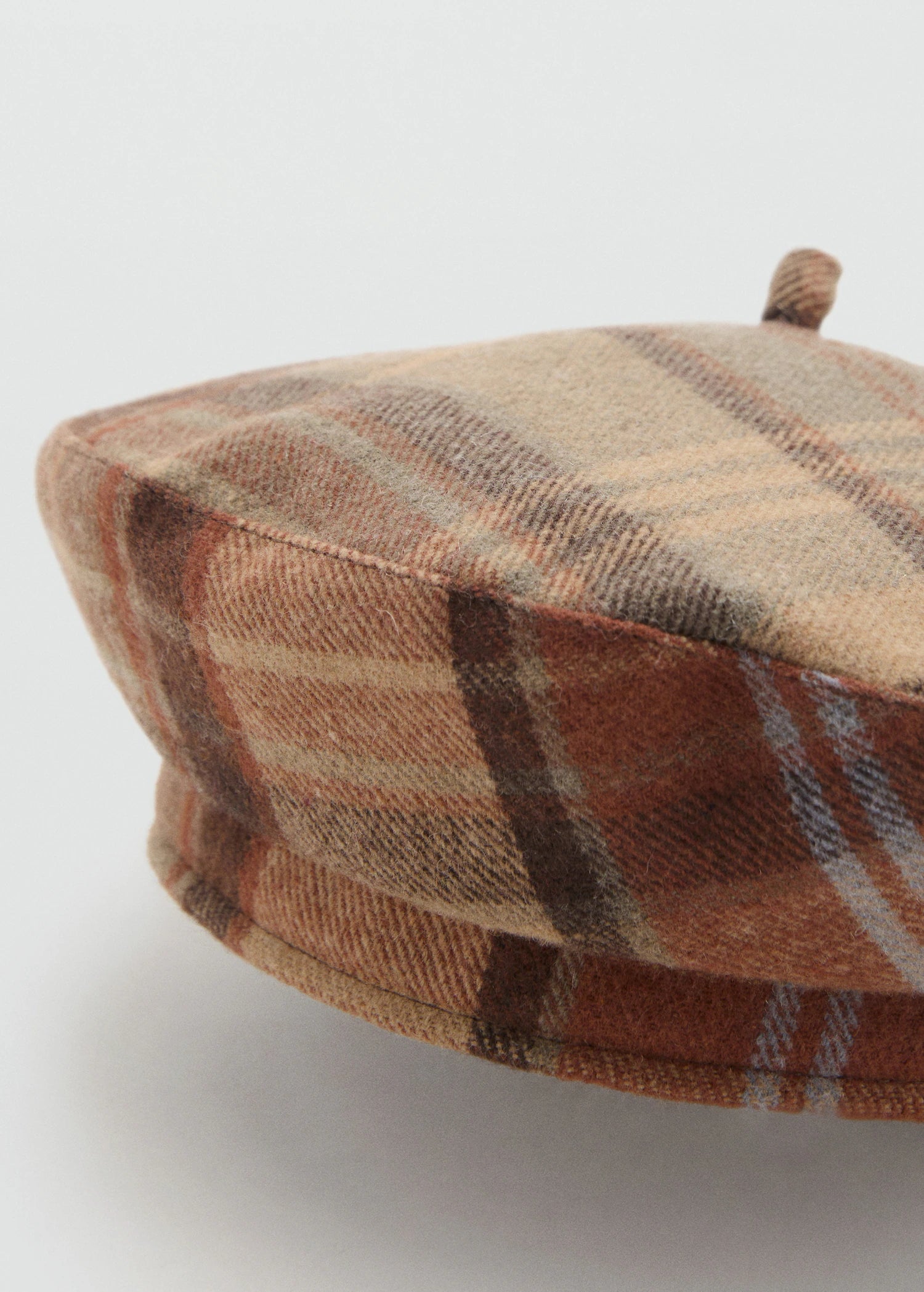Check Beret Brown