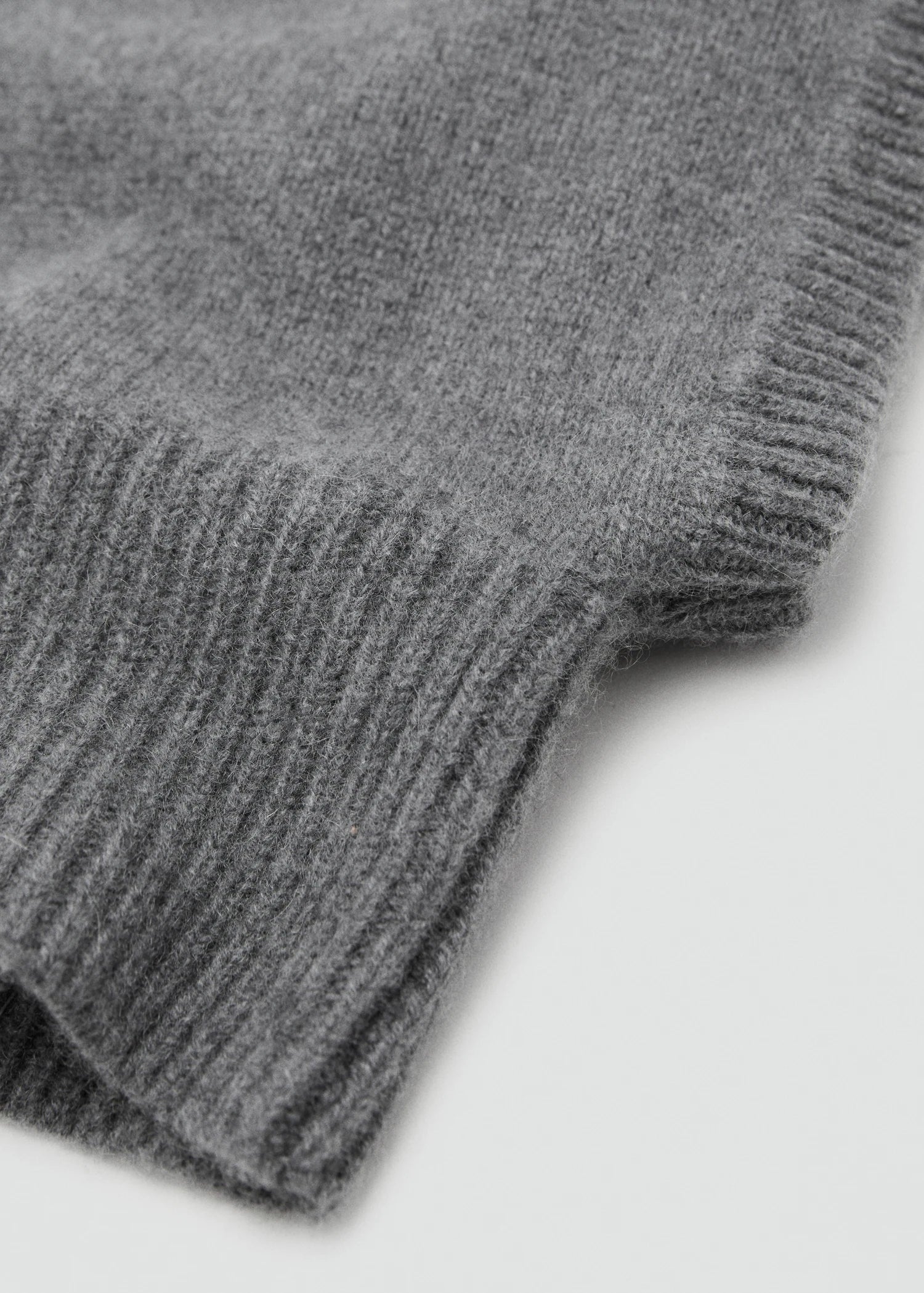 Cashmere Wool Blend Balaclava Dark Heather Grey