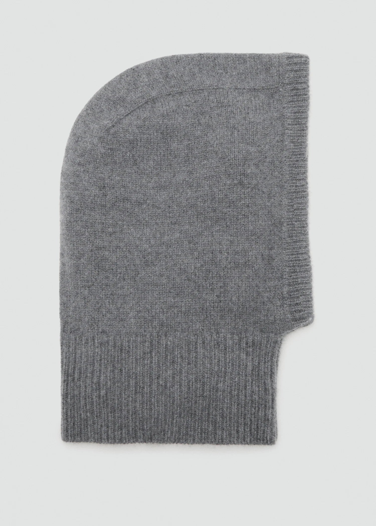 Cashmere Wool Blend Balaclava Dark Heather Grey