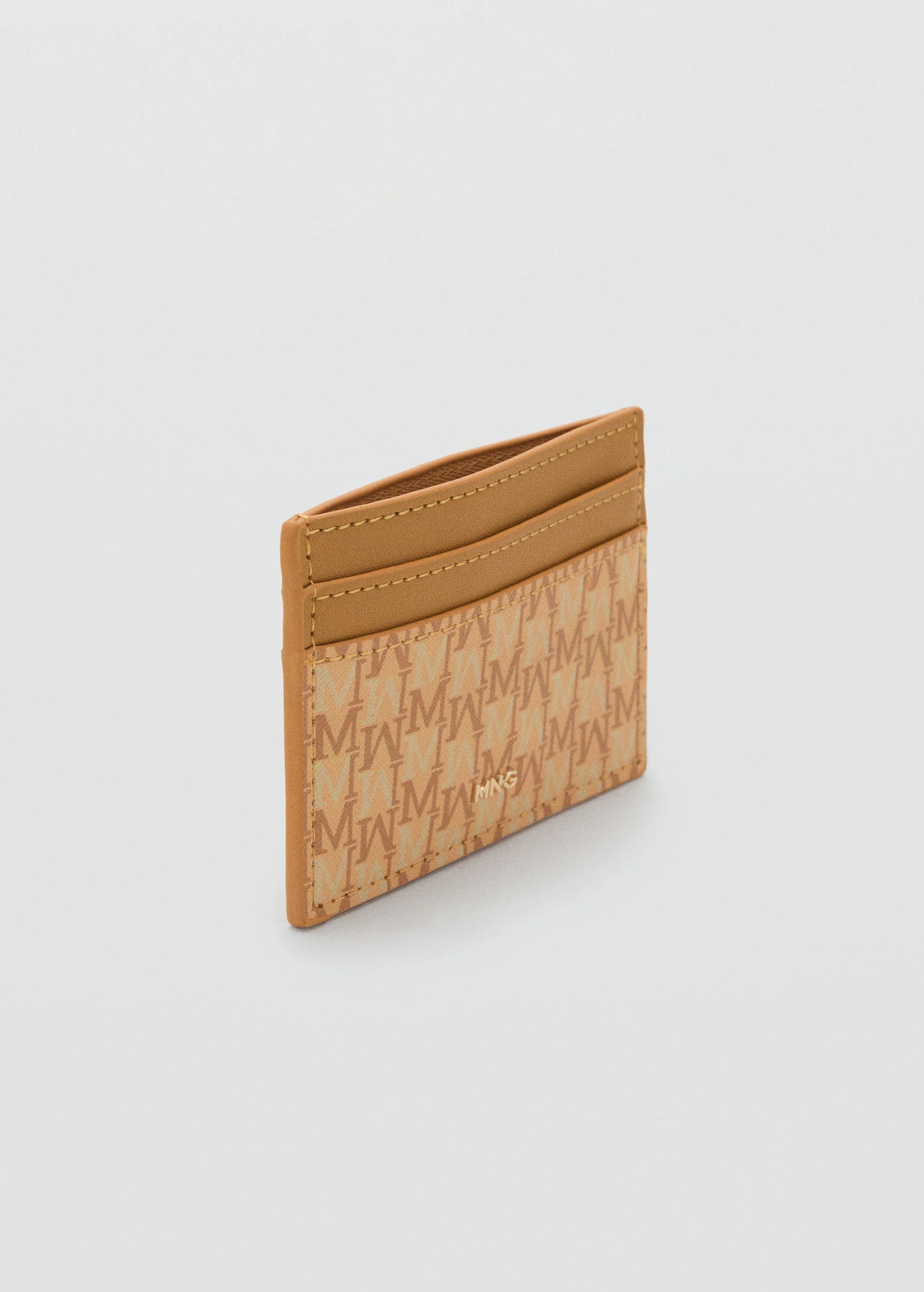 Card Holder With Printed Logo Yellow