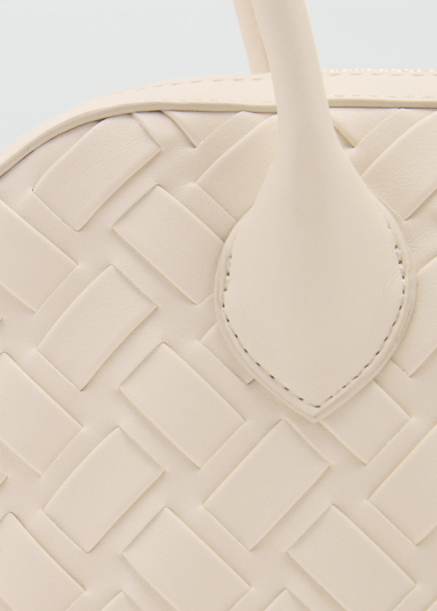 Braided Bowling Bag Off White